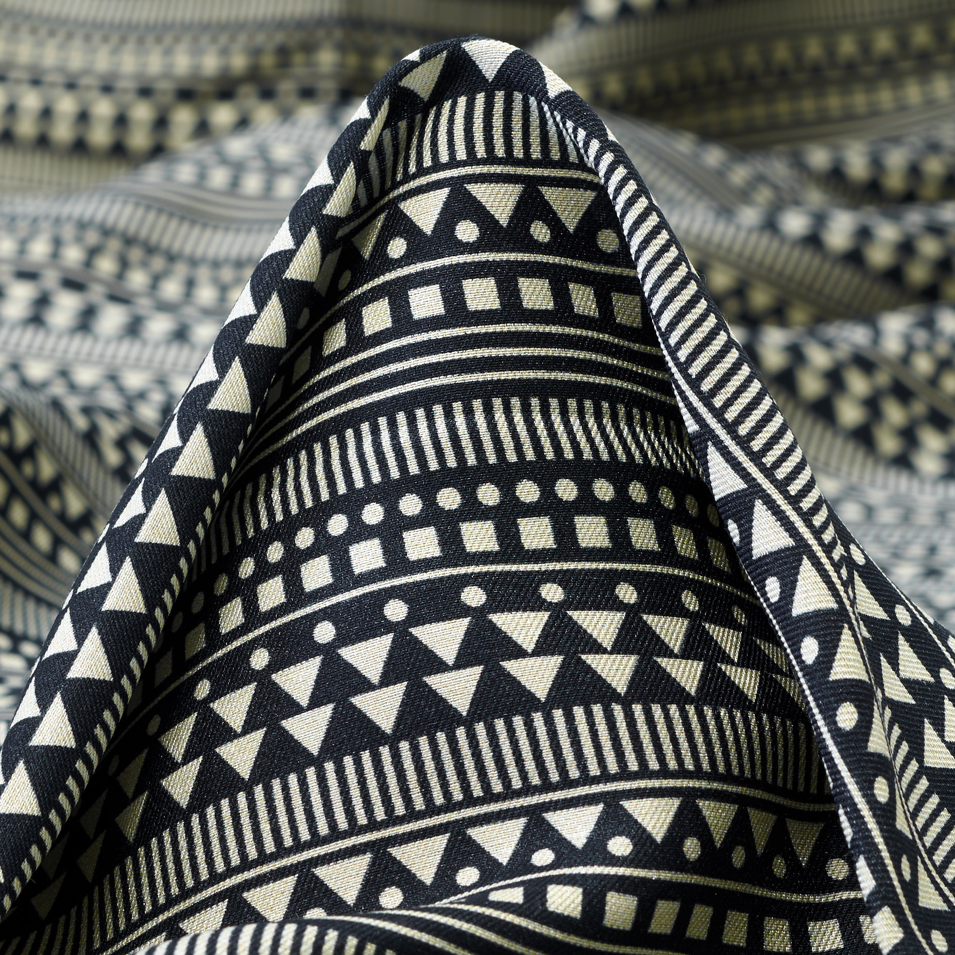 Viscosa, Seta, Stampato, Biscotti&Raven Black