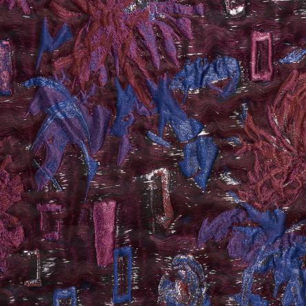 Клоке , Шелк, Цветы (P2-0001430) - Ткань