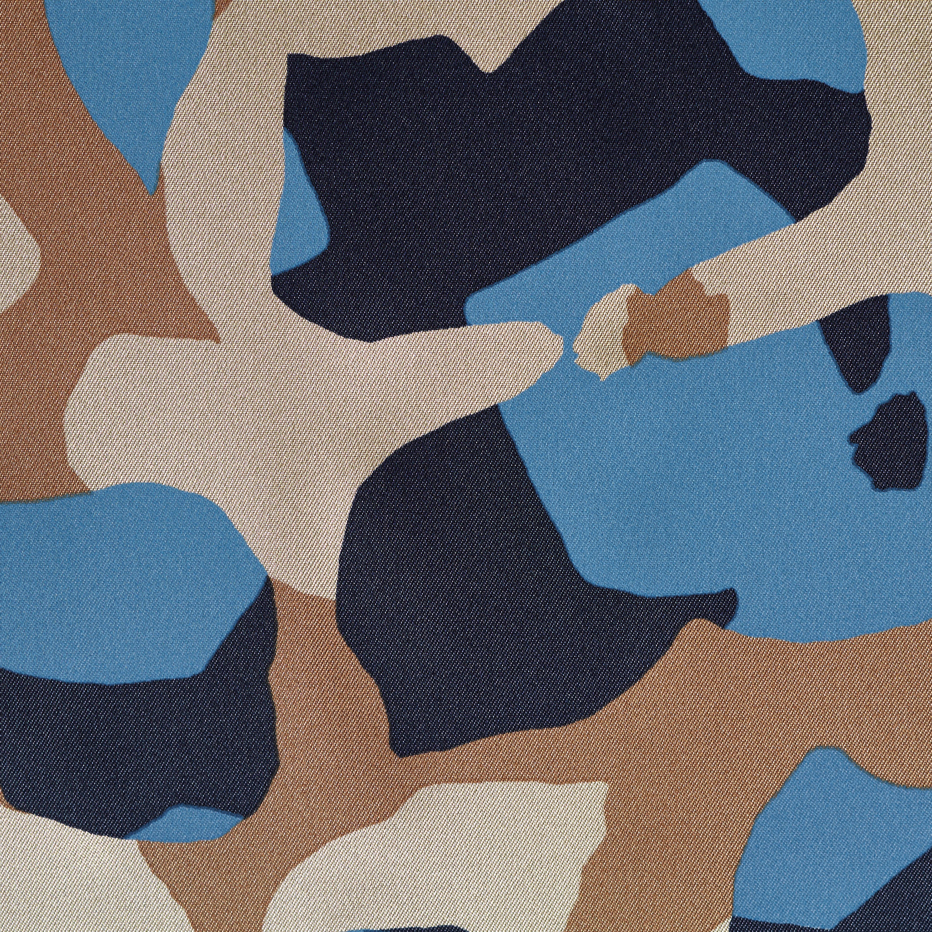 VISCOSE, PRINTED, FLORAL, SAND DOLLAR&CYANEUS (F000043843) - Texture