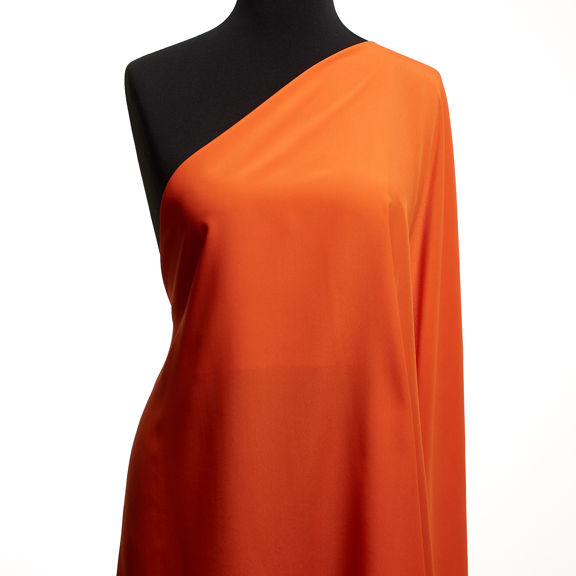 Креп, Ацетат, Шелк, Red Orange (F000049185) - Манекен