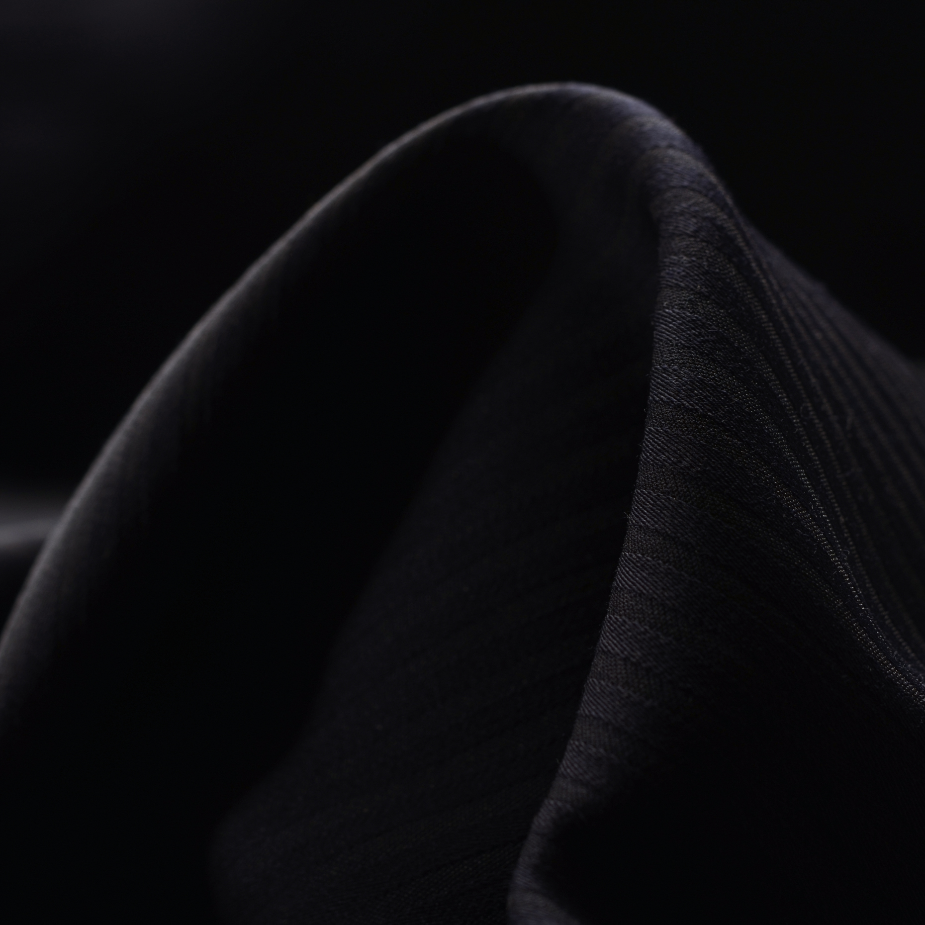 COTTON, STRIPES, TONE ON TONE, RAVEN BLACK (F000005138)