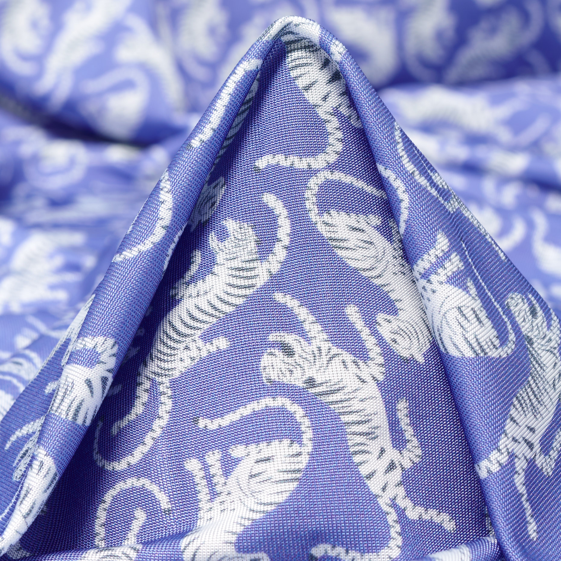 Techno Jersey, Animalier, Haute Elasticité, Cornflower Blue&Brilliant White (F000041278)