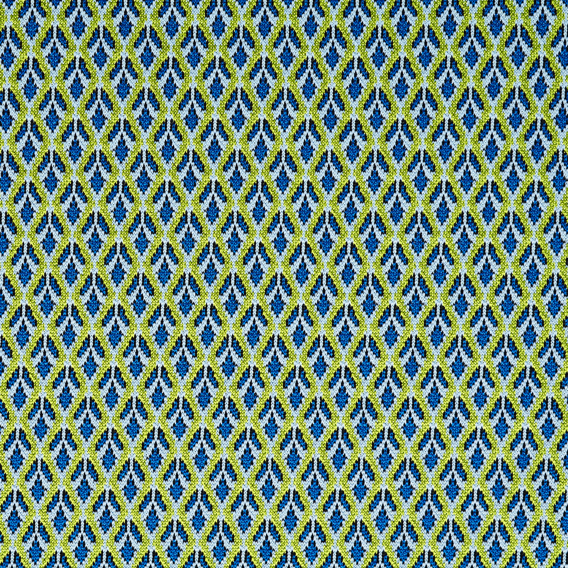JERSEY, JACQUARD, FLORAL, ACID LIME (F000031056) - Texture