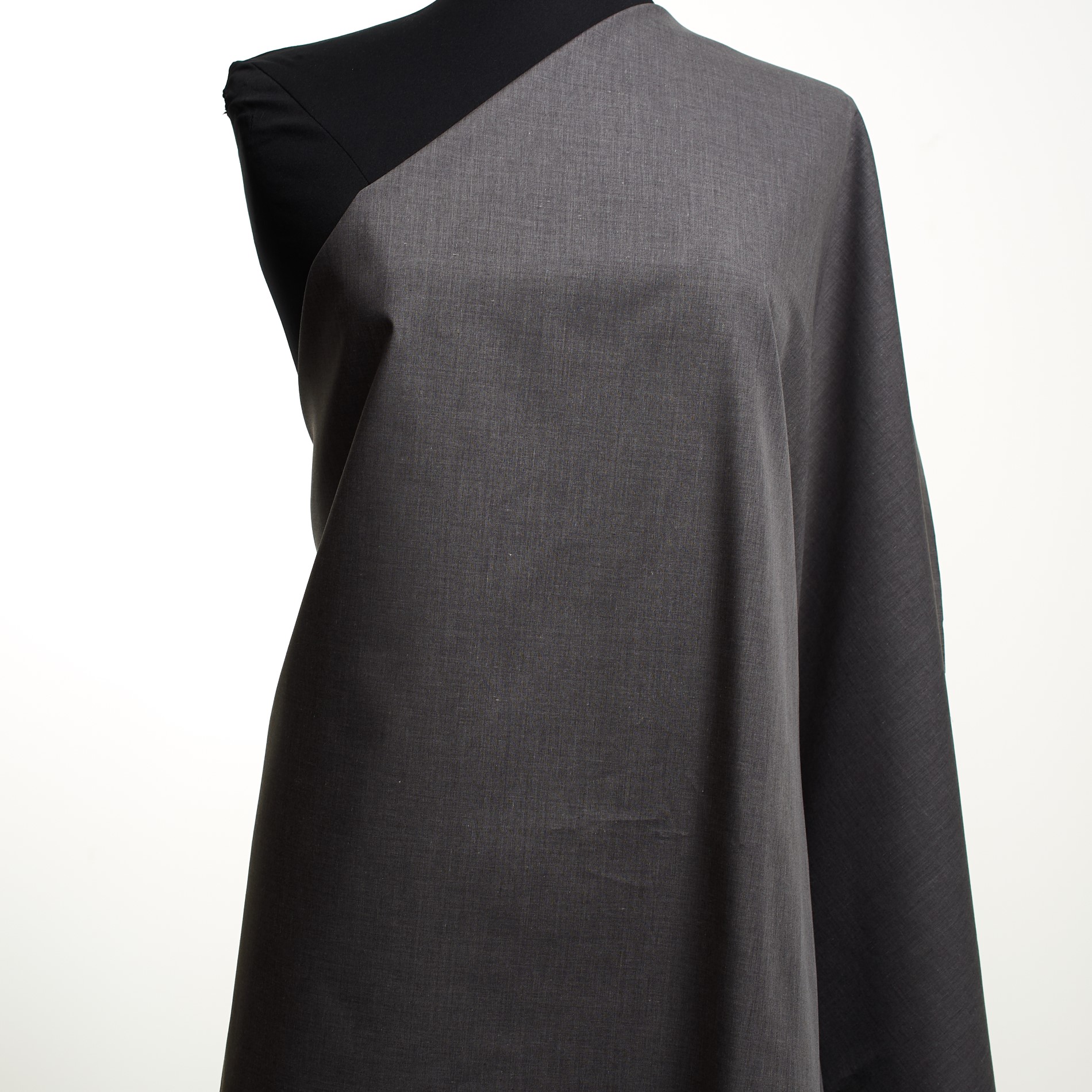 Flanela, Mieszanka bawełny, Melange, Steel Gray (F000032926) - Manekin