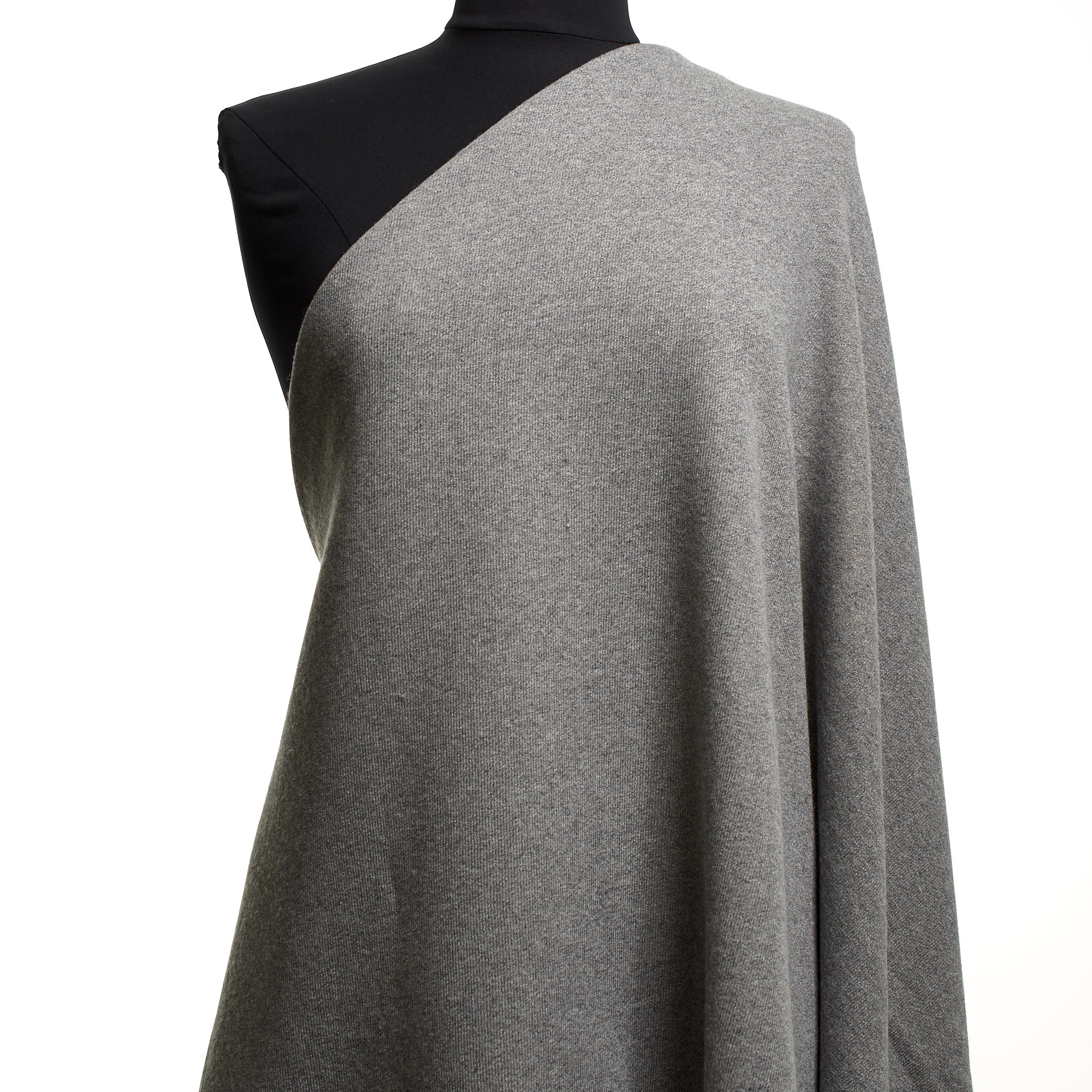 FRENCH TERRY, COTTON, WOOL, DECEMBER SKY (F000044512) - Mannequin