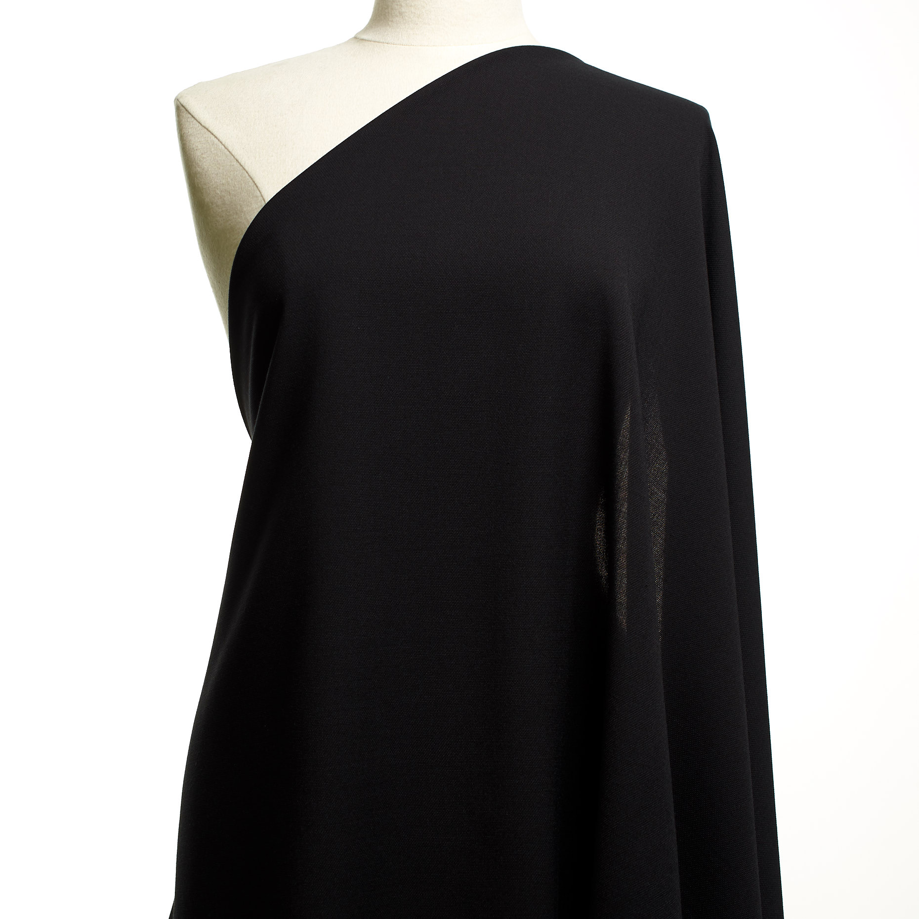 Crêpe, Viscose Mixte, Elástique, Jet Black (T0000626) - Mannequin