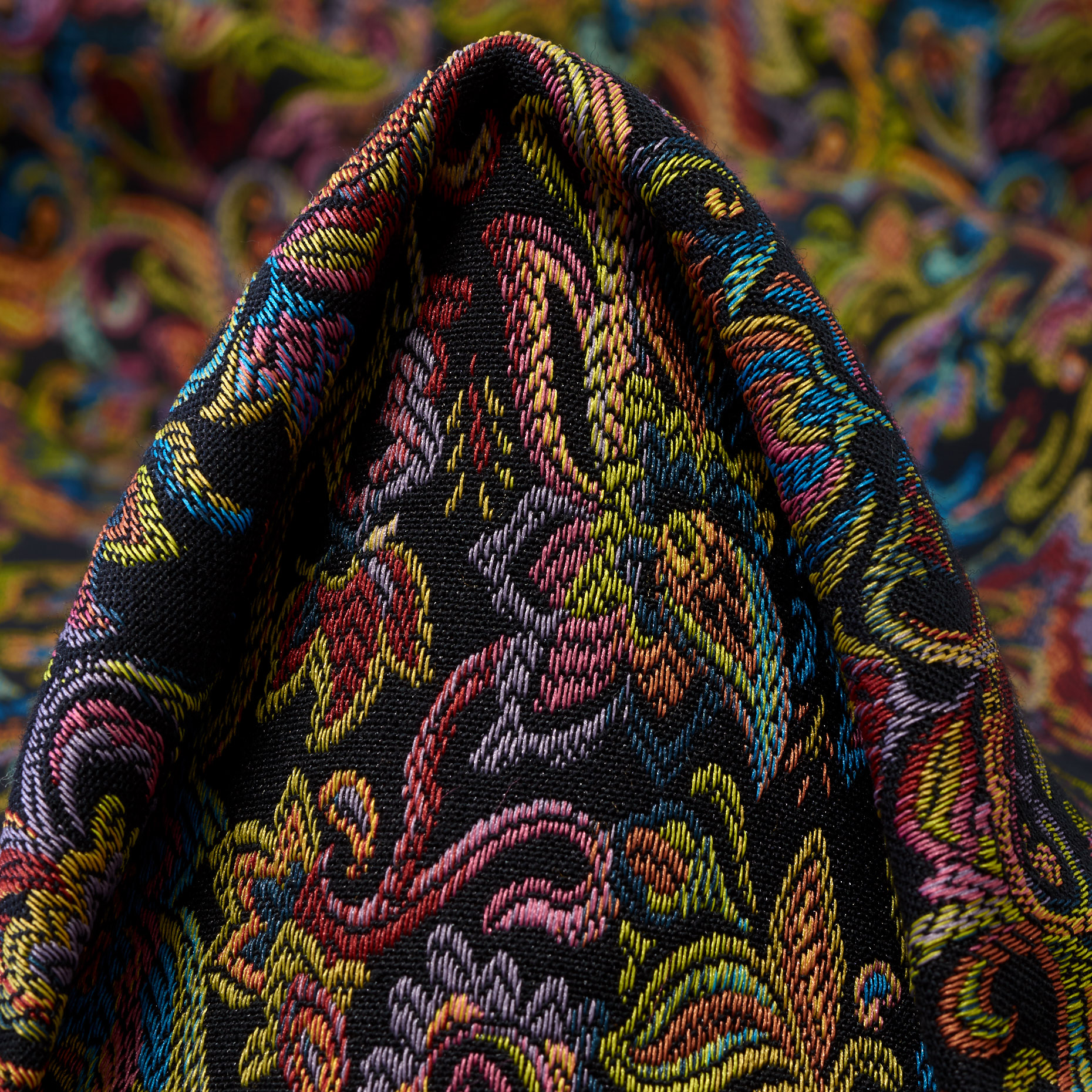 JACQUARD, COTTON BLEND, ELASTIC, SPLISH SPLASH&RAVEN BLACK