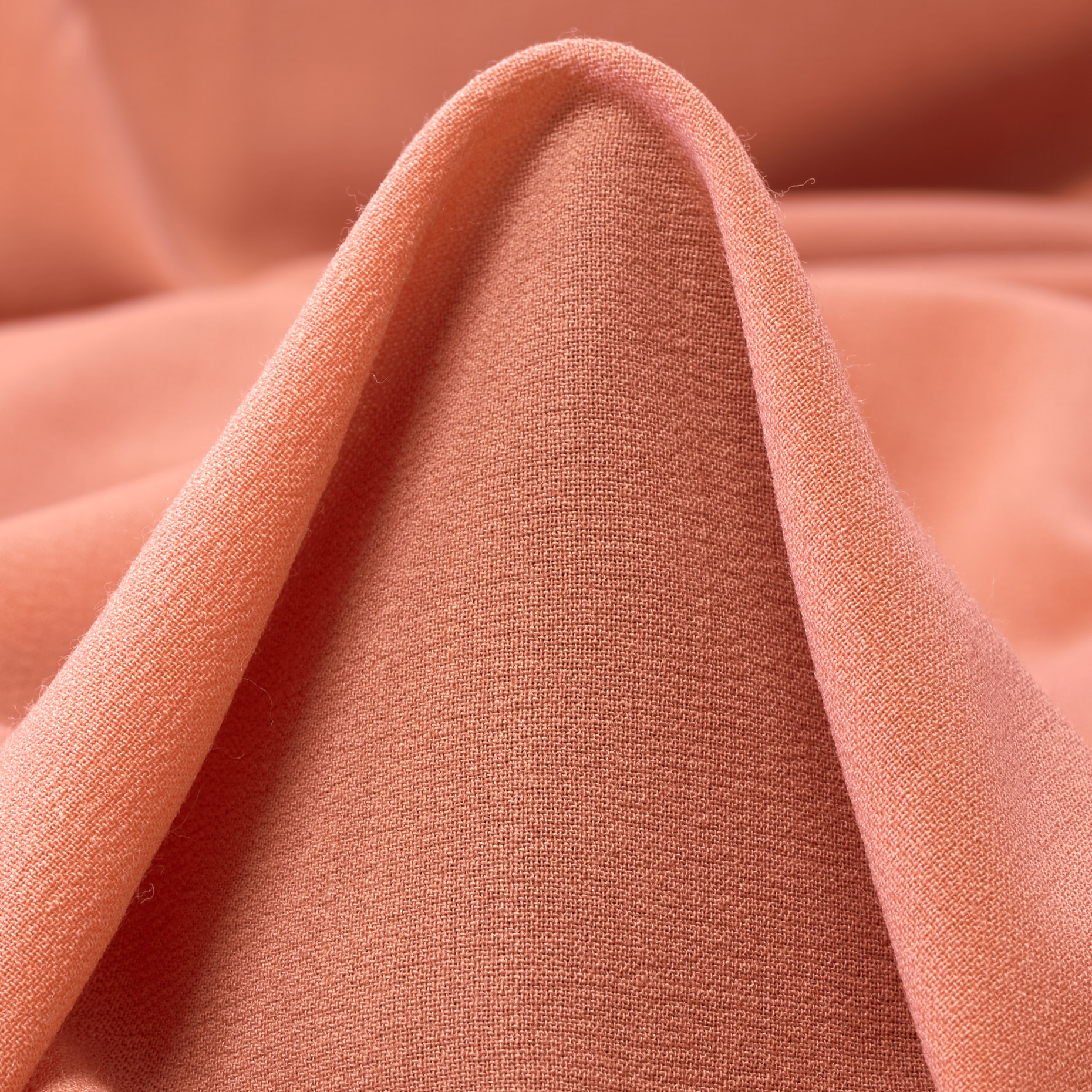 CRÊPE, WOOL, BURNT CORAL (F000038315)