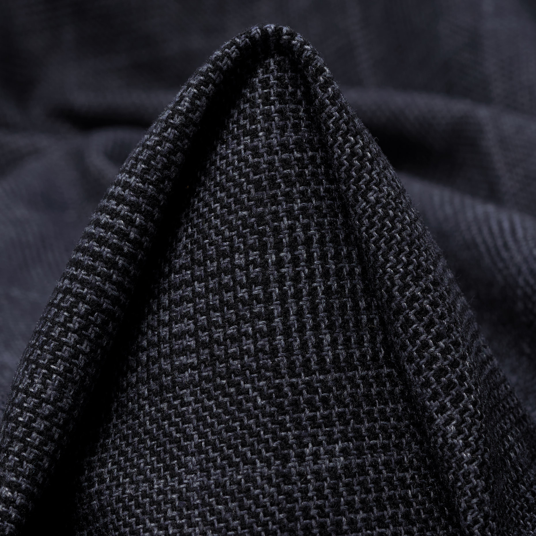 Mélange de Laine, Coton Mixte, Cadre, Blue Nights (F000045230)