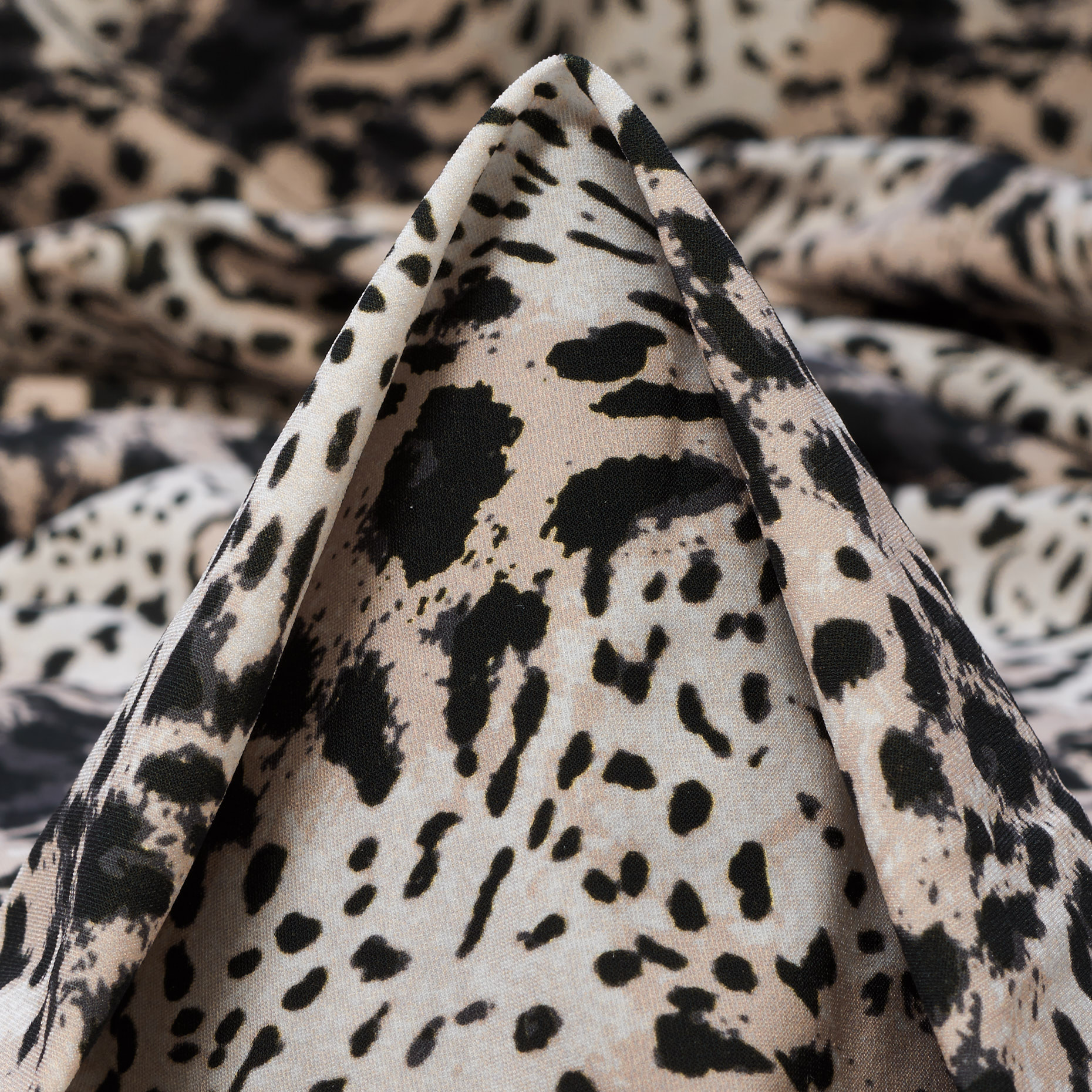 Techno Jersey, Stampato, Alta Elasticità, Raven Black&Nimbus Cloud (F000041449)