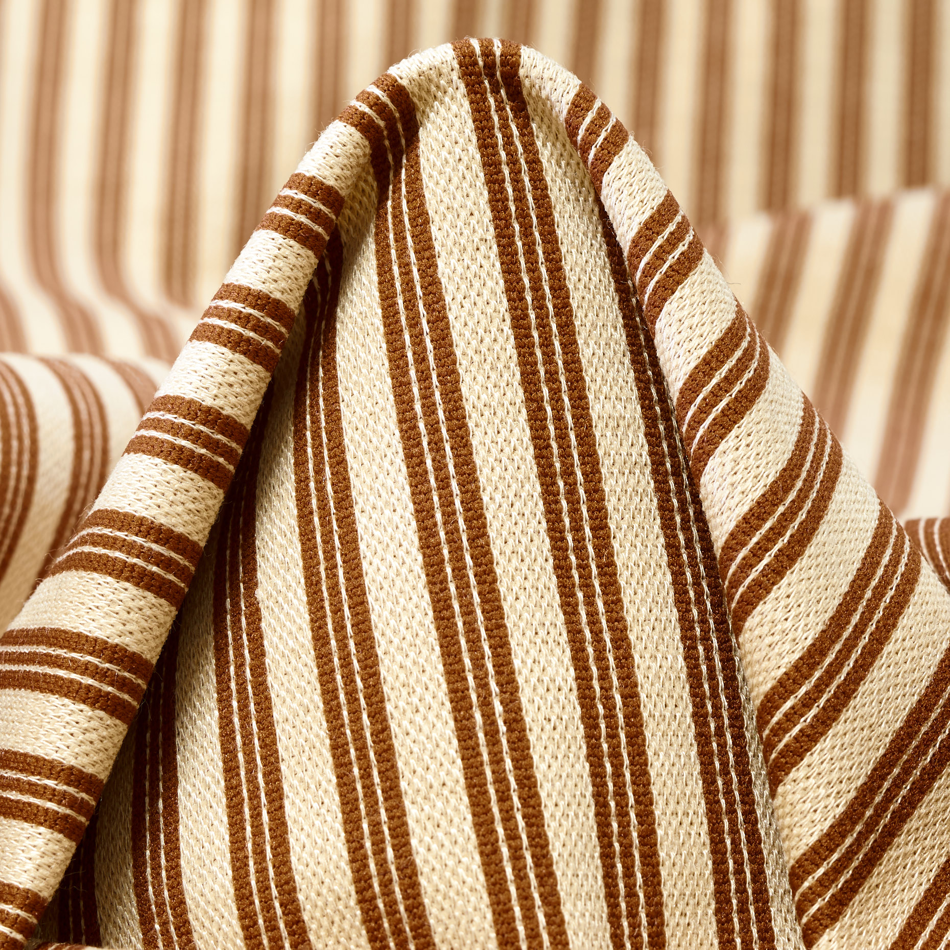 JERSEY, VISCOSE BLEND, STRIPES, CARAMEL