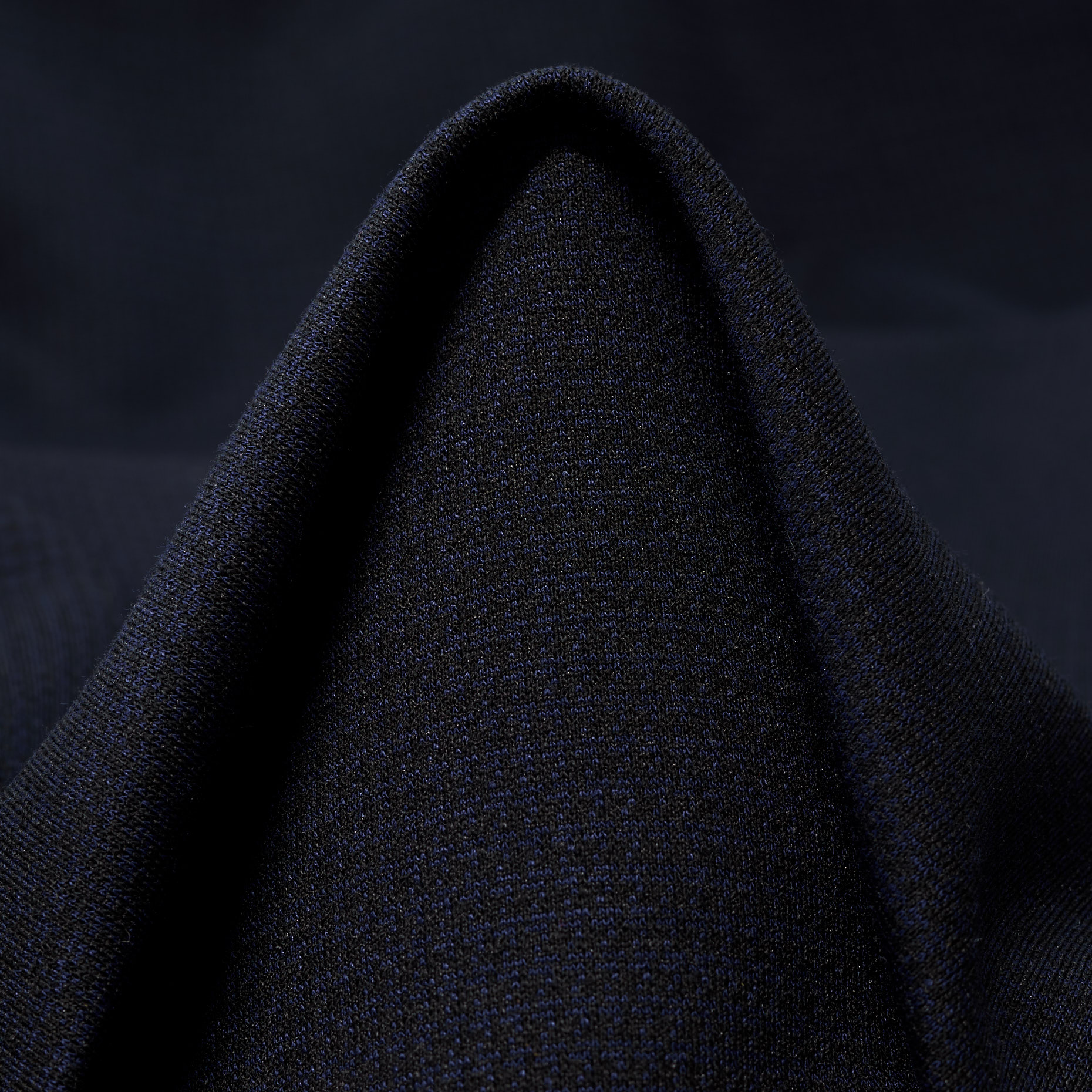 JERSEY, VISCOSE, MICRO DESIGN, BLUE INDIGO&RAVEN BLACK (F000044907)