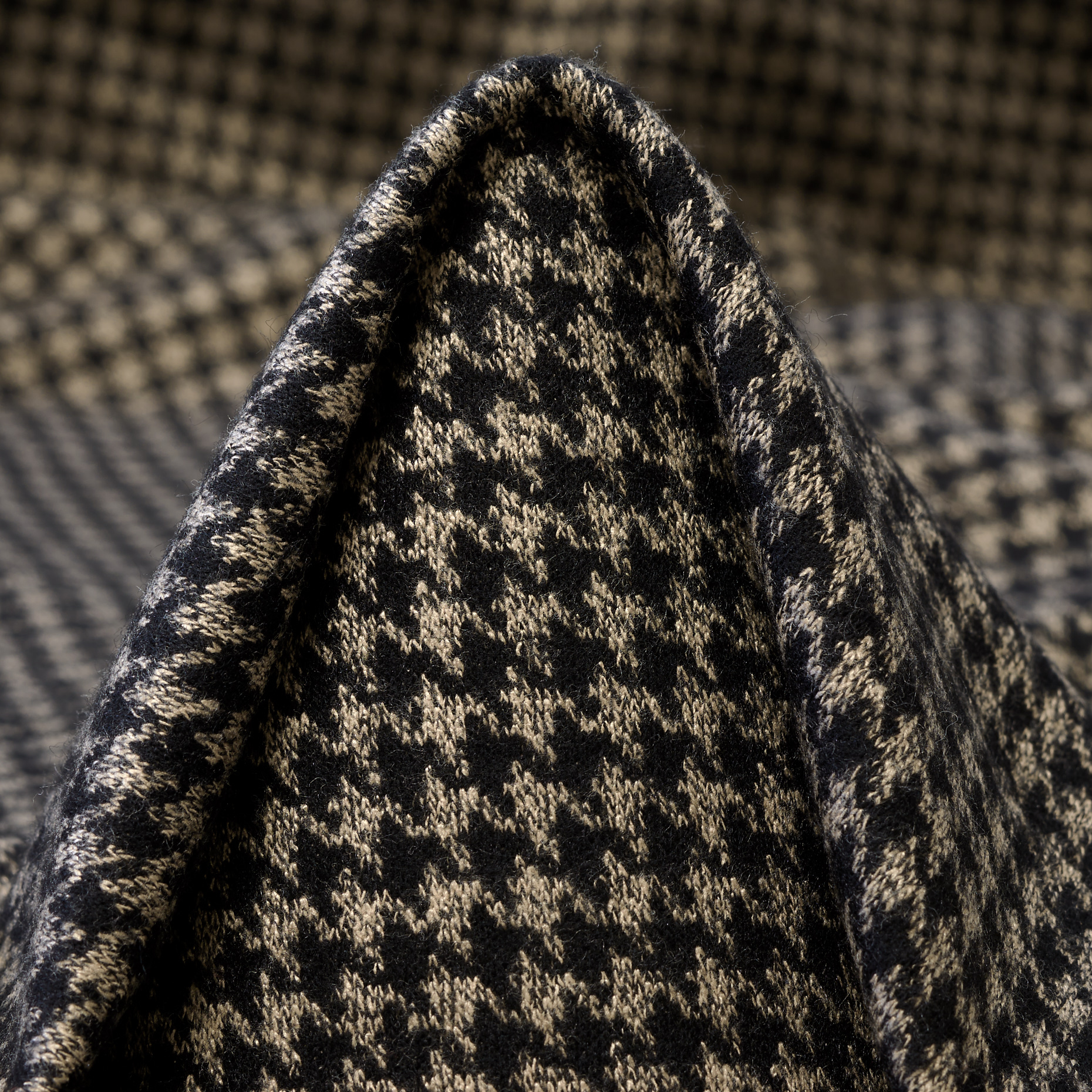 JERSEY, VISCOSE, HOUNDSTOOTH, ANTHRACITE