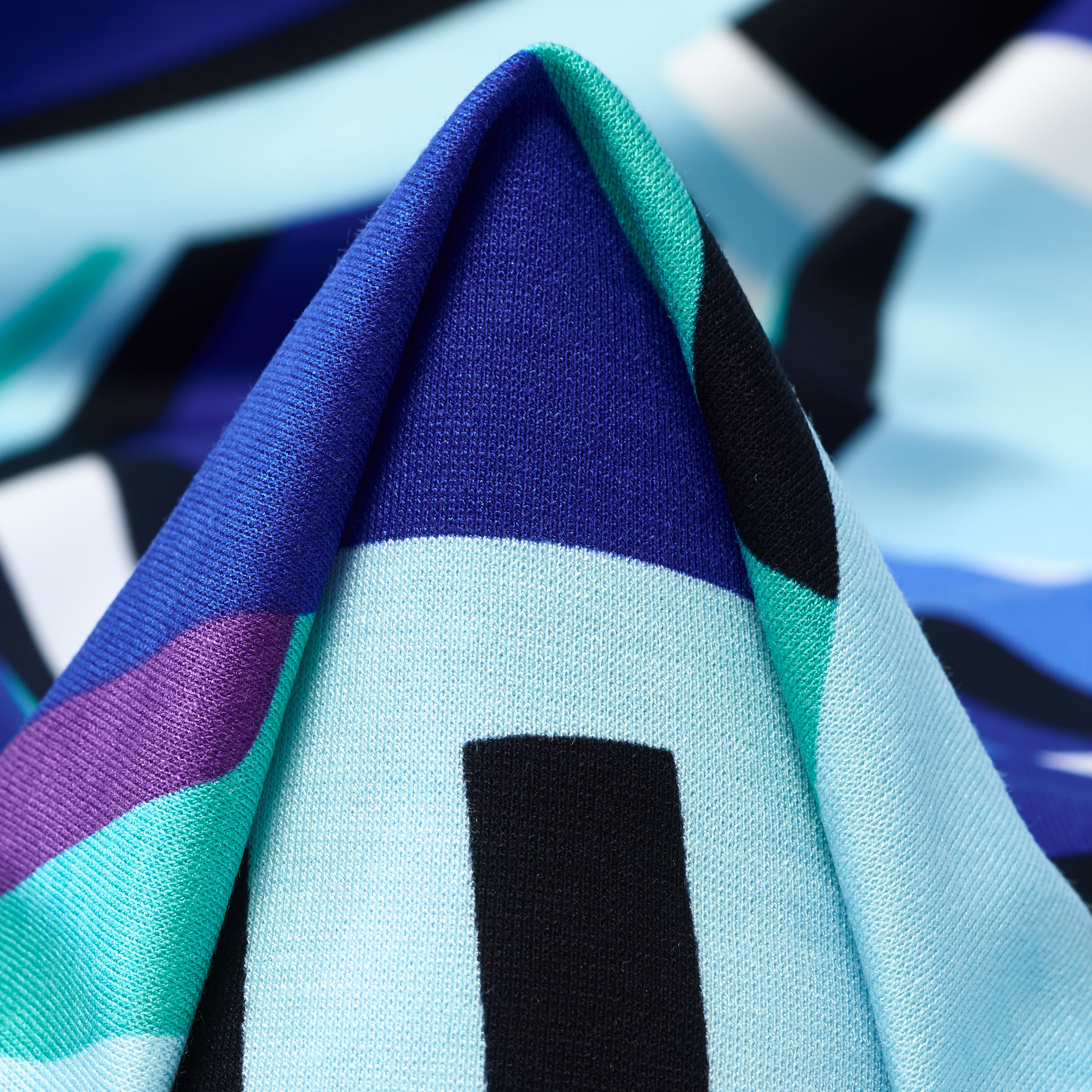 Jersey, Viscosa, Elástico, Cornflower Blue&Electric Green (F000046947)