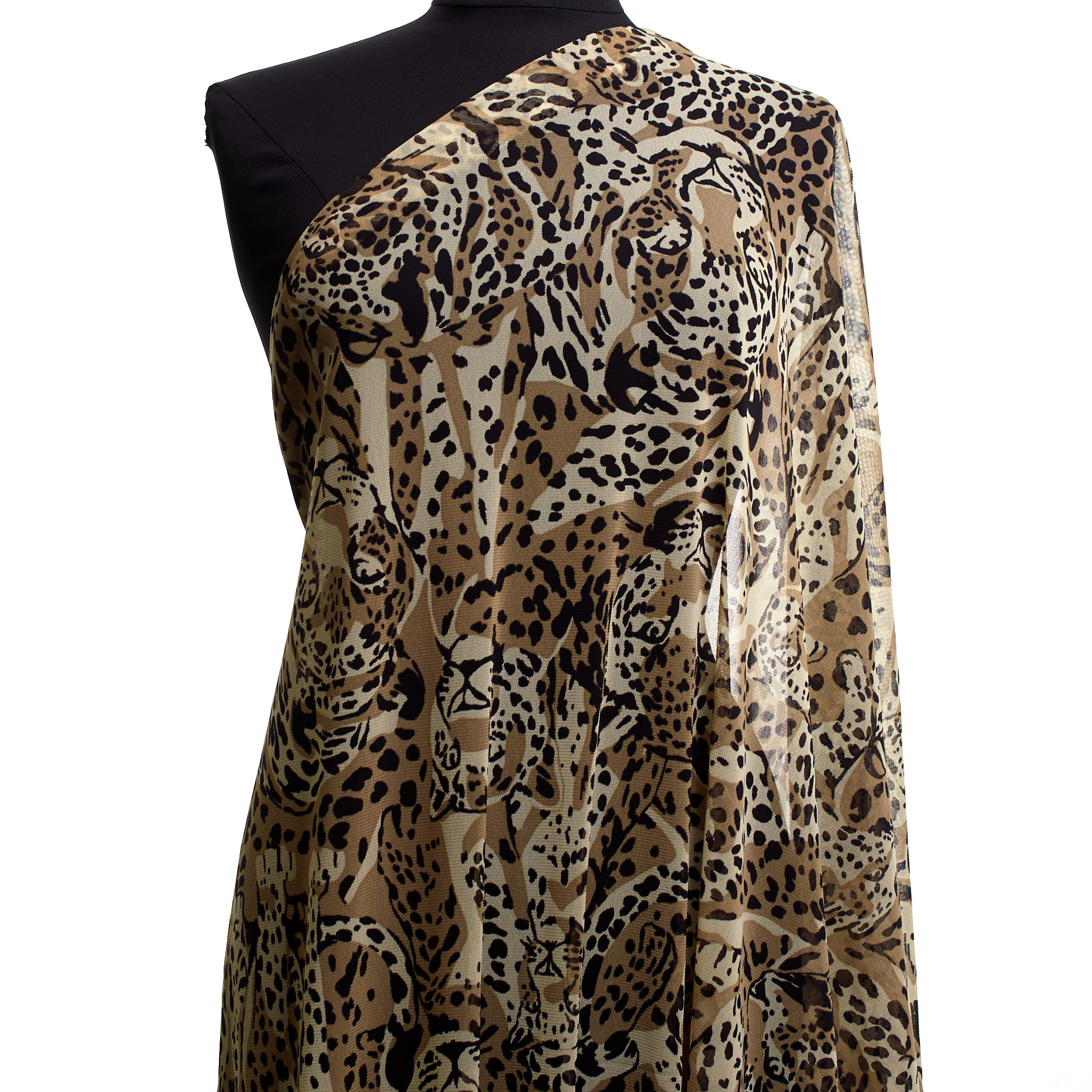 Mesh, Polyamid, Bedruckt, Safari (F000042922) - Schaufensterpuppe