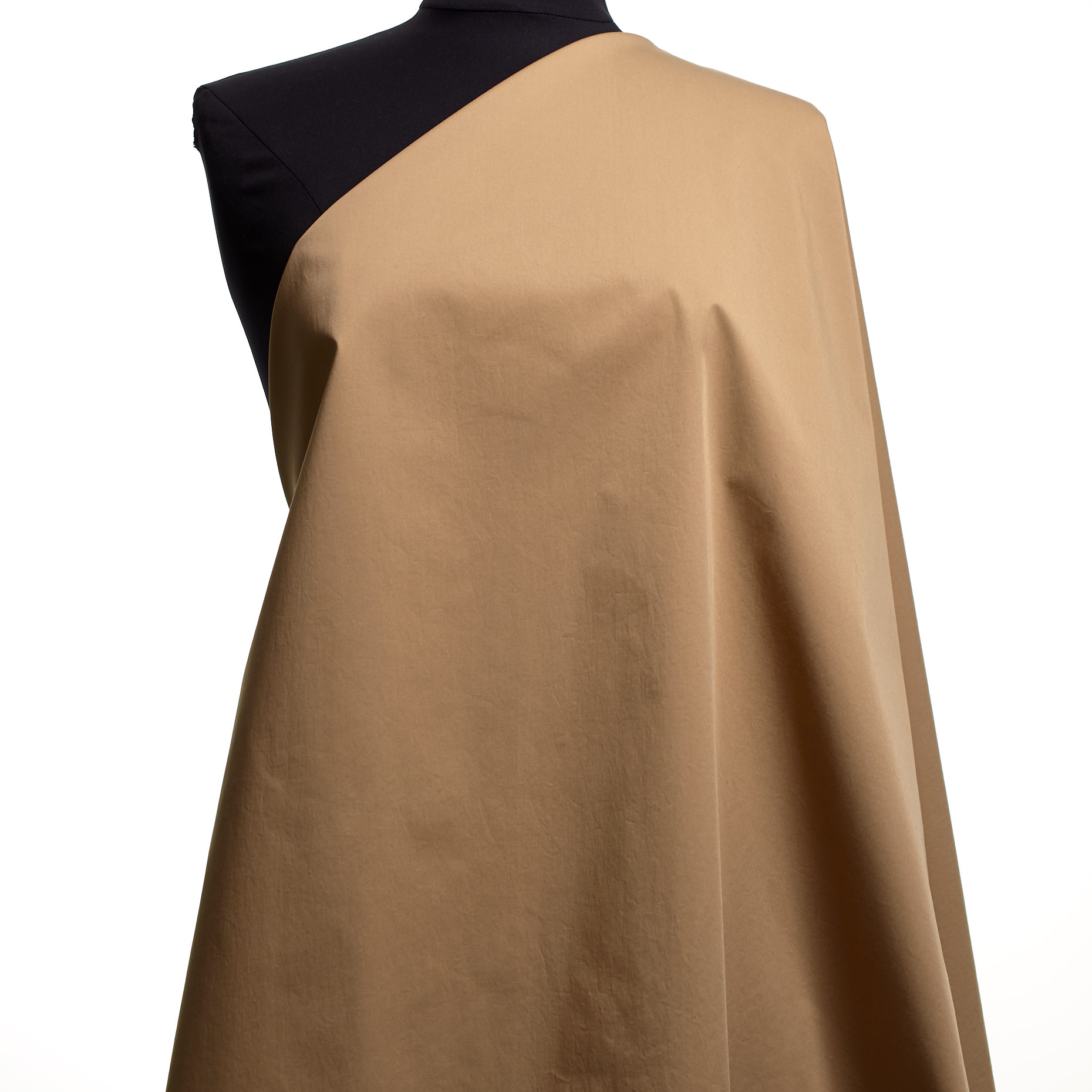 Popeline, Baumwolle, Elastik, Taupe (F000042260) - Schaufensterpuppe