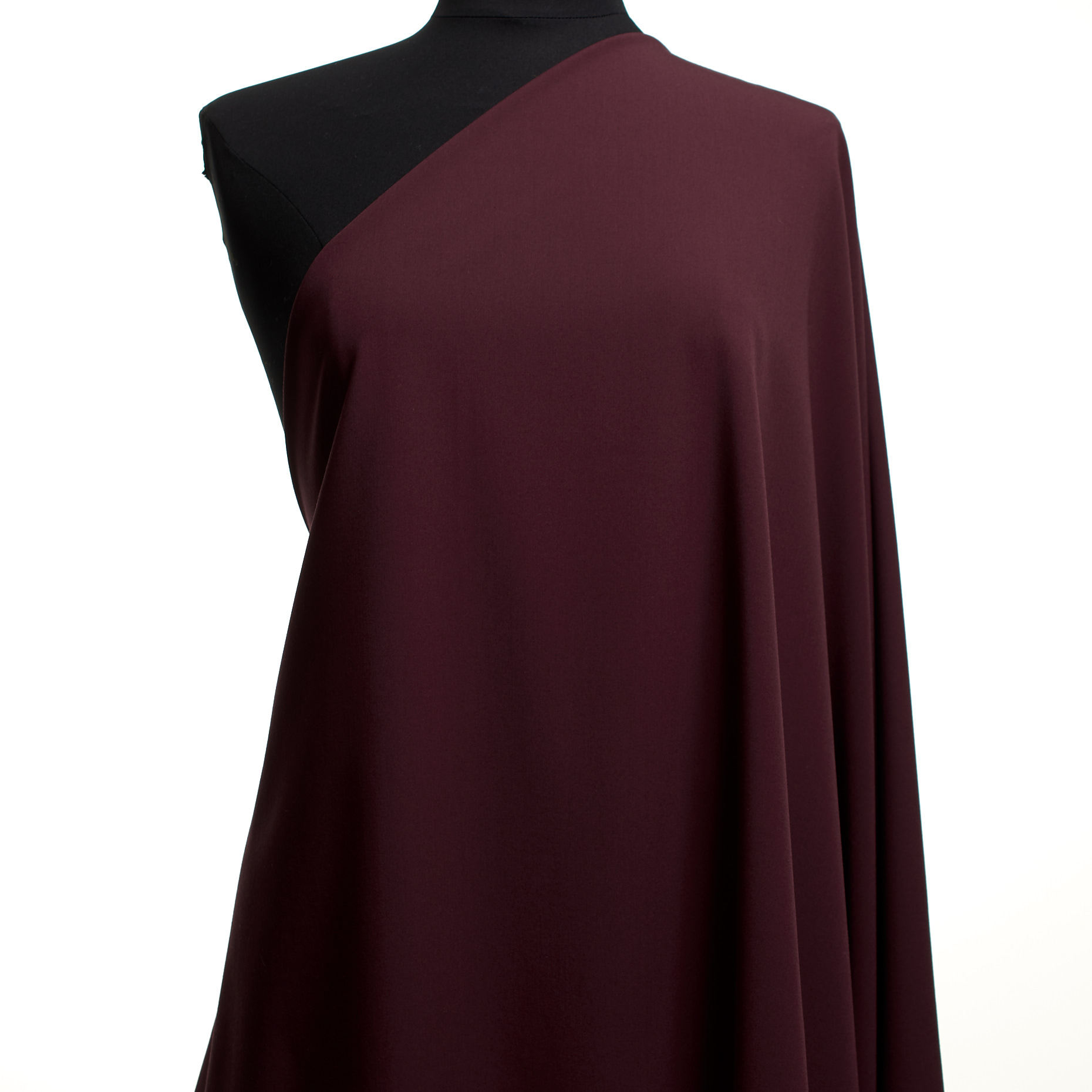 TWILL, VISCOSE BLEND, ELASTIC, BURGUNDY (F000047366) - Mannequin