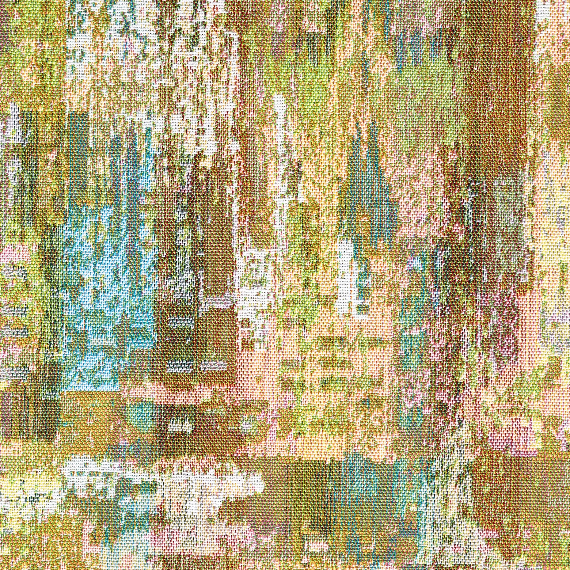 JACQUARD, COTTON BLEND, ELASTIC, CABANA BLUE&BRILLIANT WHITE (P000004180) - Texture