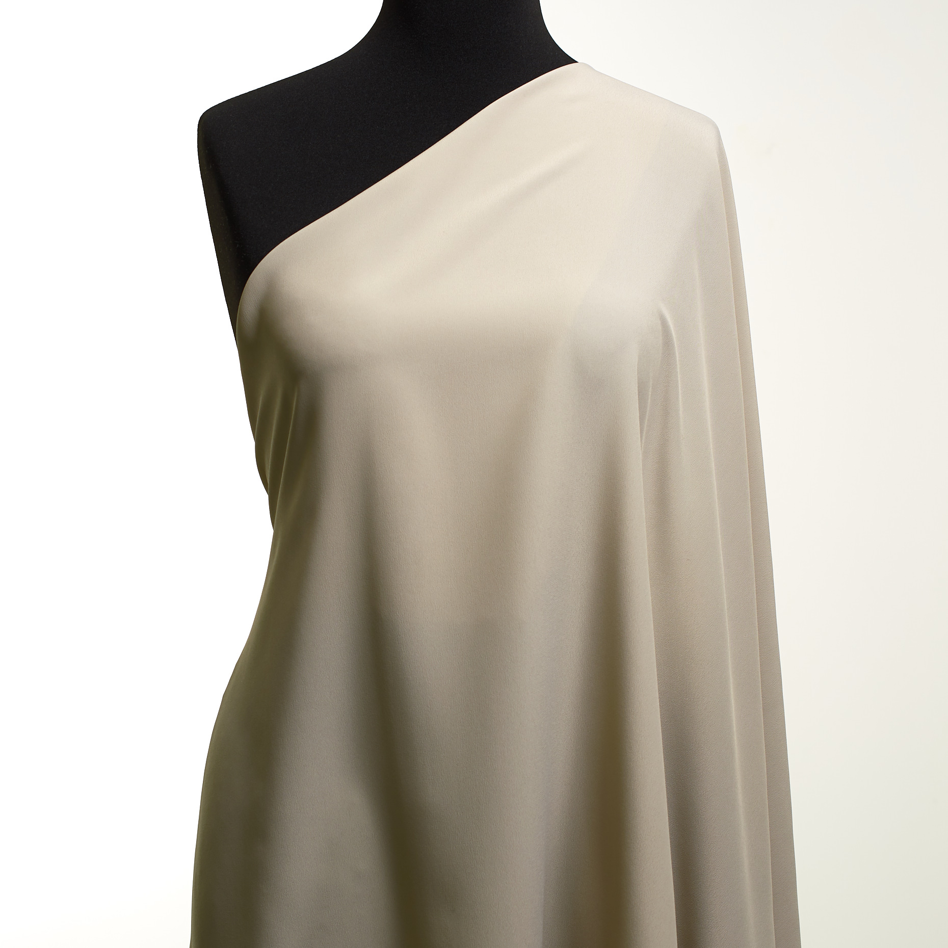 Crêpe, Acétate, Soie, Feather Gray (F000049249) - Mannequin