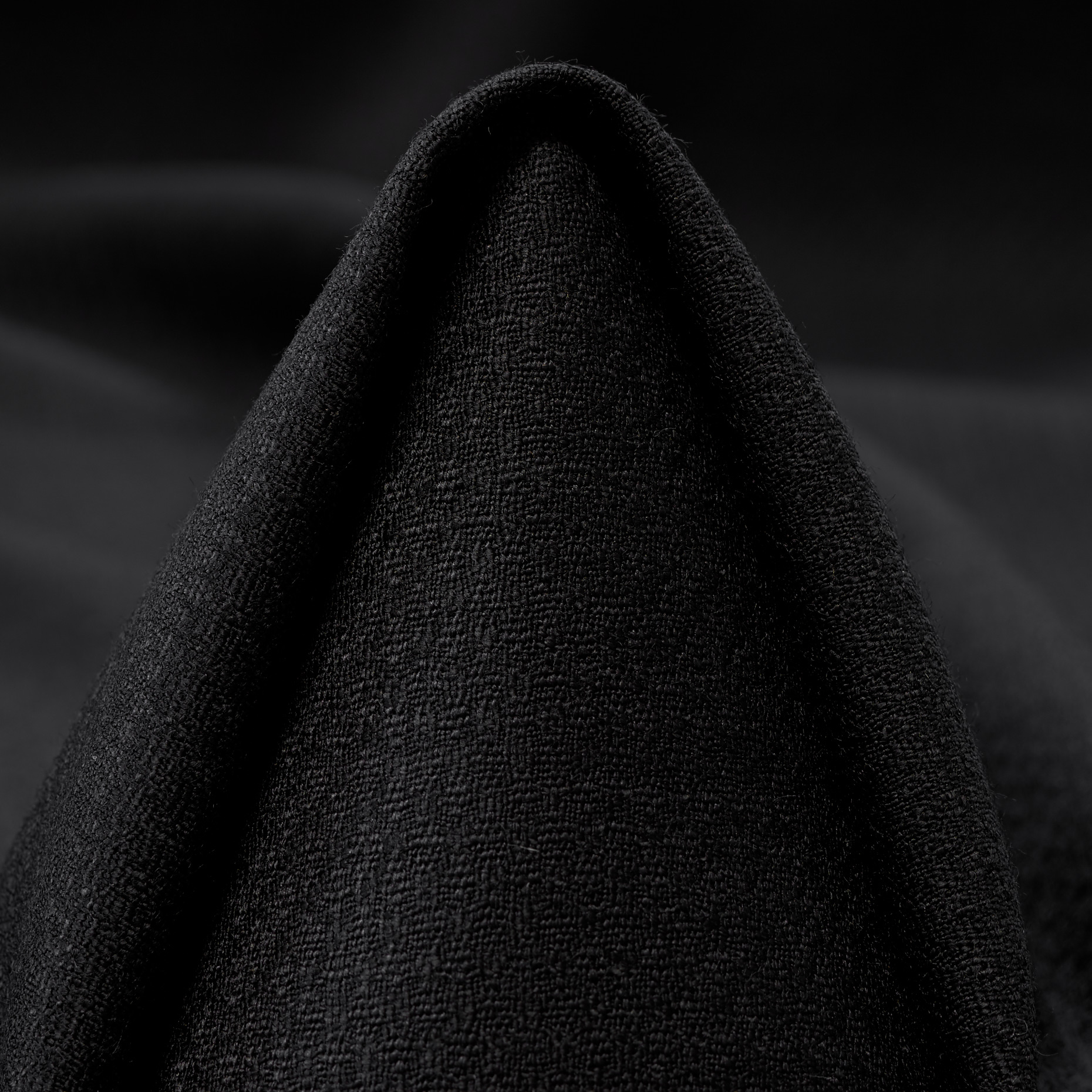 COOL WOOL, VIRGIN WOOL, MICRO STRUCTURE, JET BLACK (T0000733)