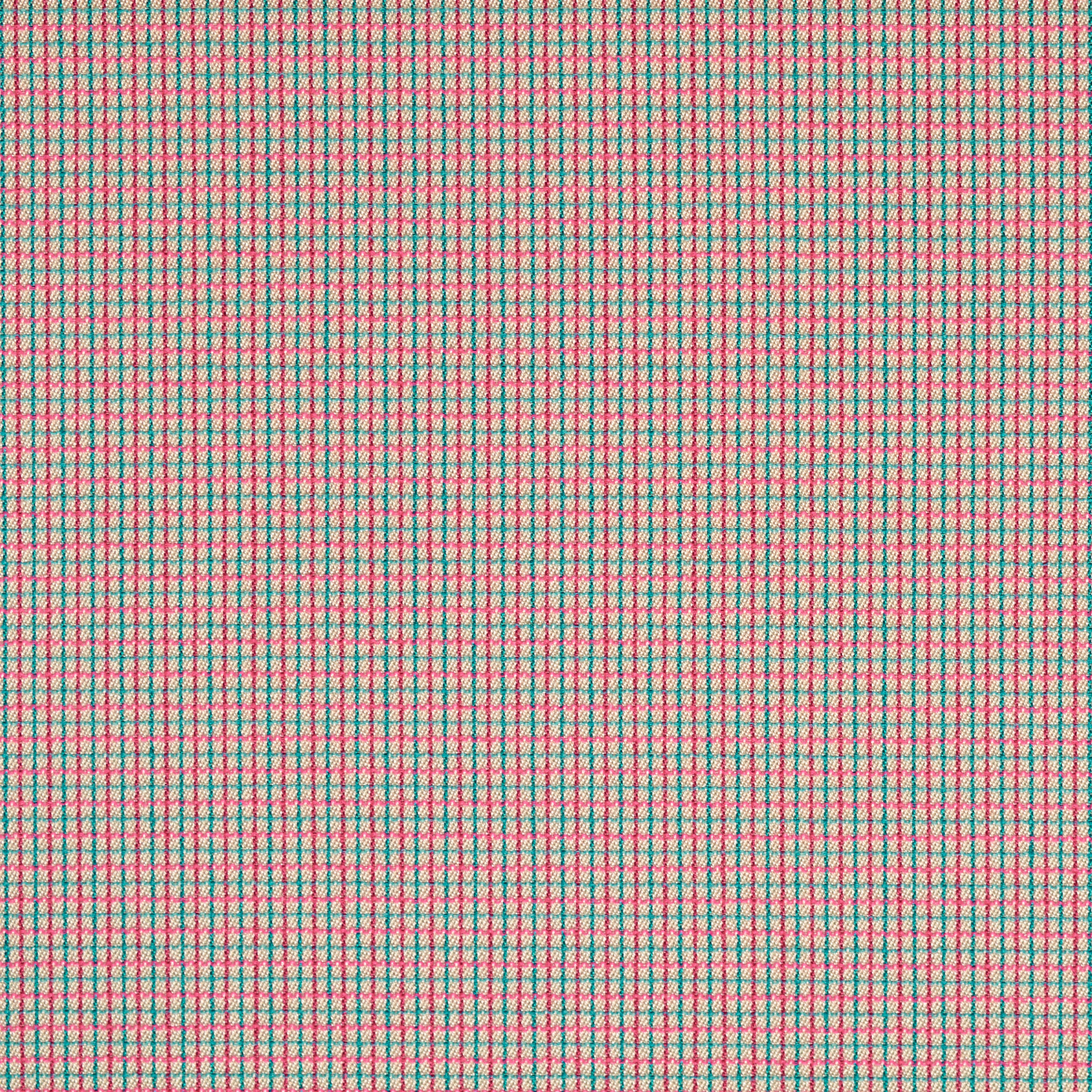 TECHNO STRETCH, COTTON, CHECK, ACQUA SPLASH&NEON PINK (F000042642) - Texture