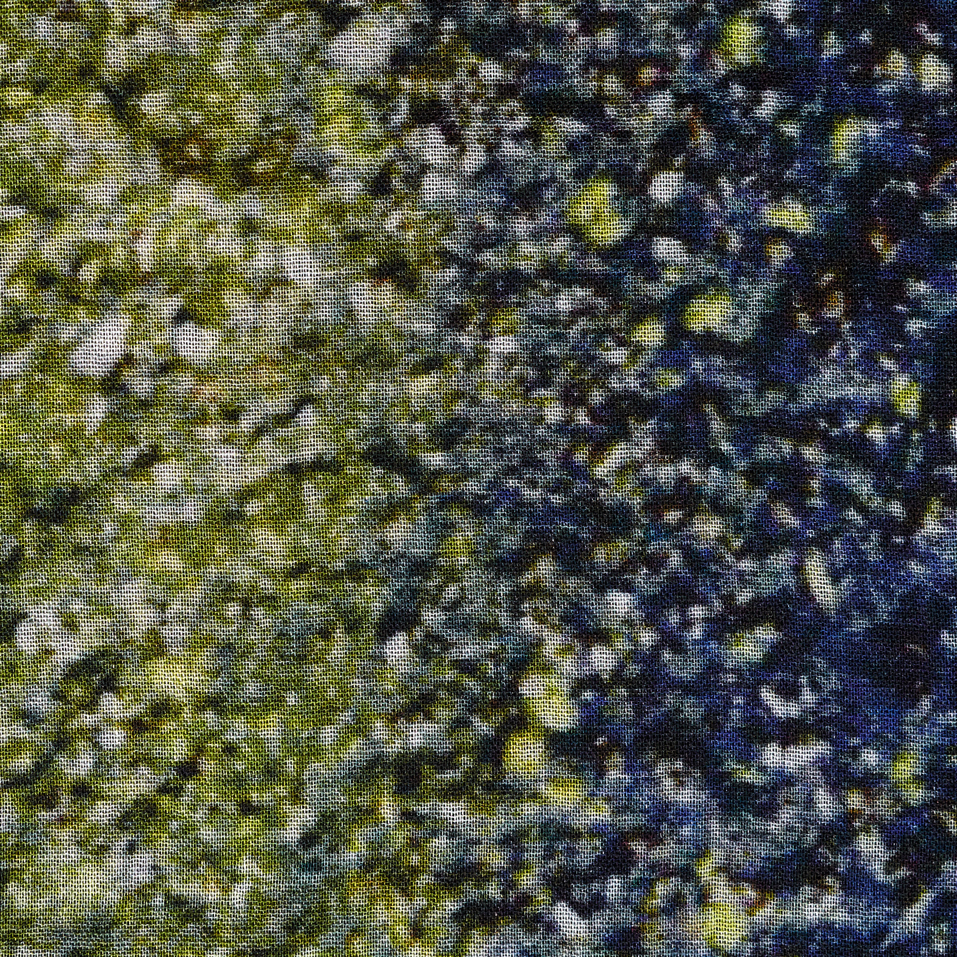 CHIFFON, COTTON, PRINTED, BLUE QUARTZ&LETTUCE GREEN (F000041388) - Texture