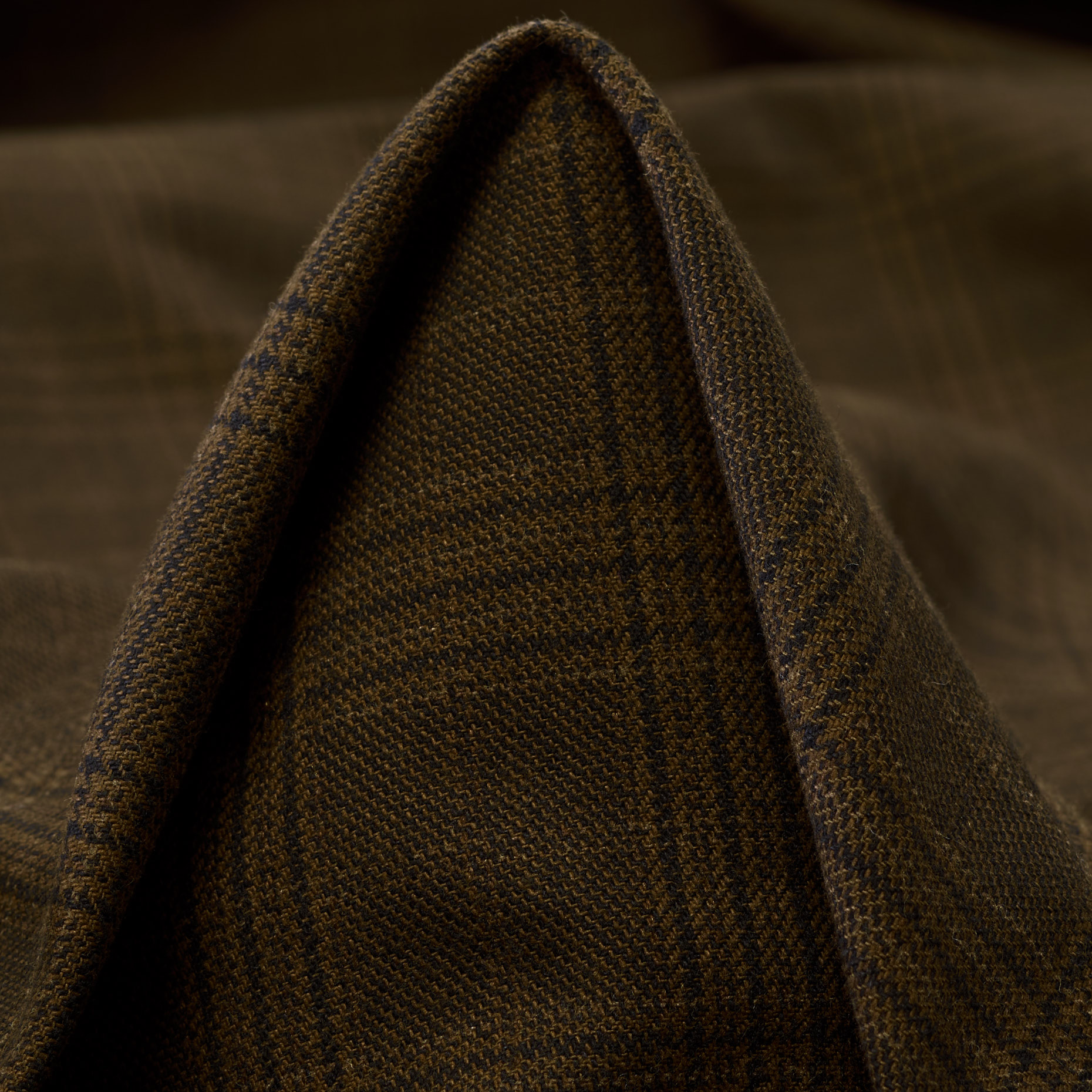 COTTON, CHECK, COATED, CHESTNUT&BLACK BEAUTY (F000036102)