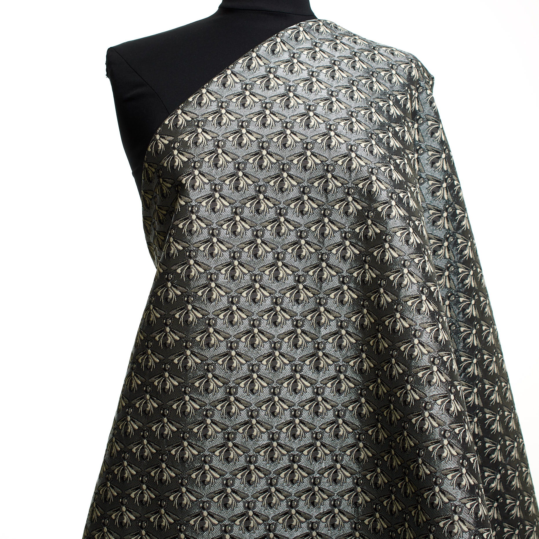 Żakard, Mieszanka bawełny, Połysk, Mockingbird&Silver (P000002480) - Manekin