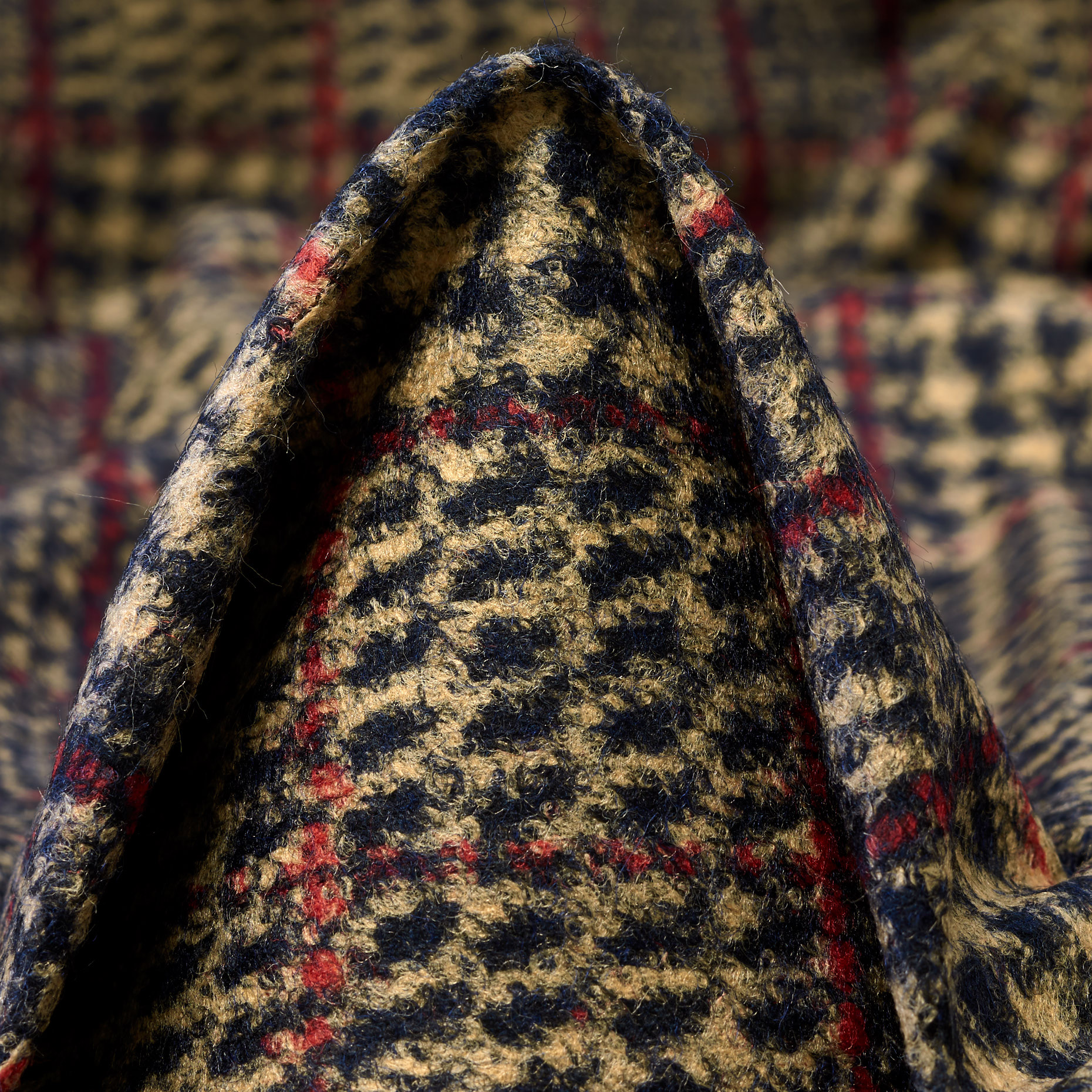 Трикотаж, Шерсть Смесовая, Шлифованный, Autumn Blonde&Adrenaline Rush (F000044712)