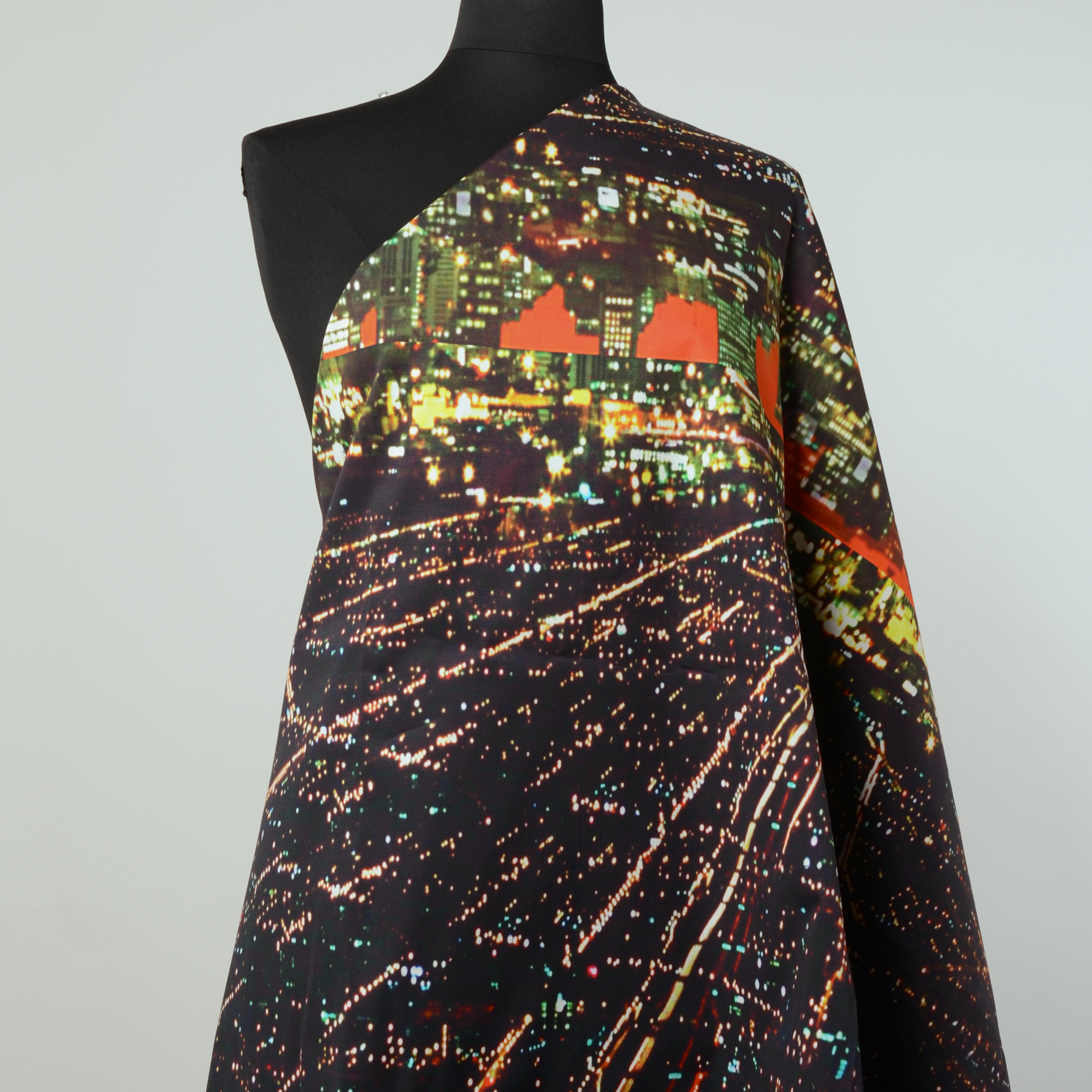 Хлопок, Вискоза с Эластаном, Принт, Multicolor (F000017689) - Манекен