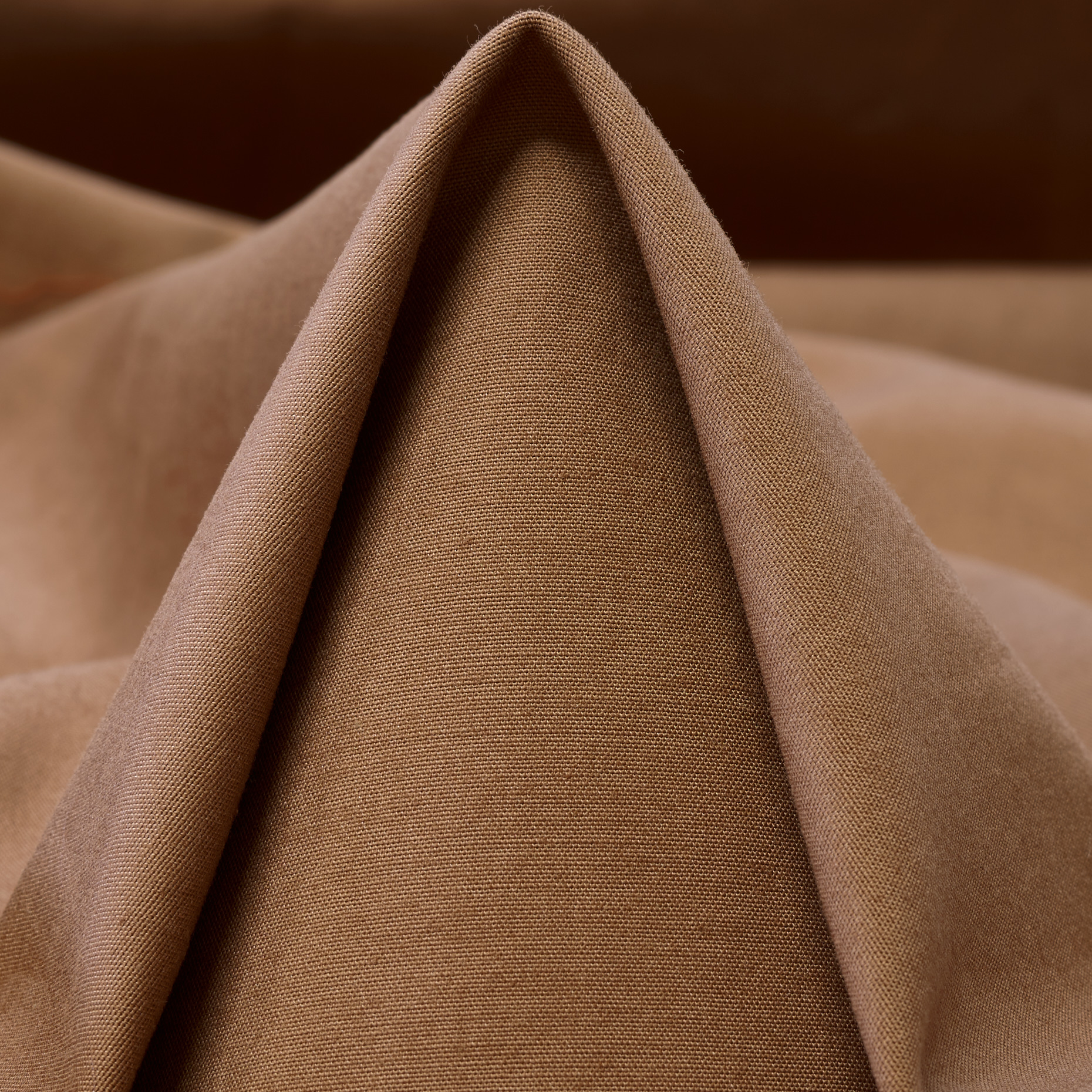 TWILL, COTTON, ELASTIC, NOUGAT (F000049472)