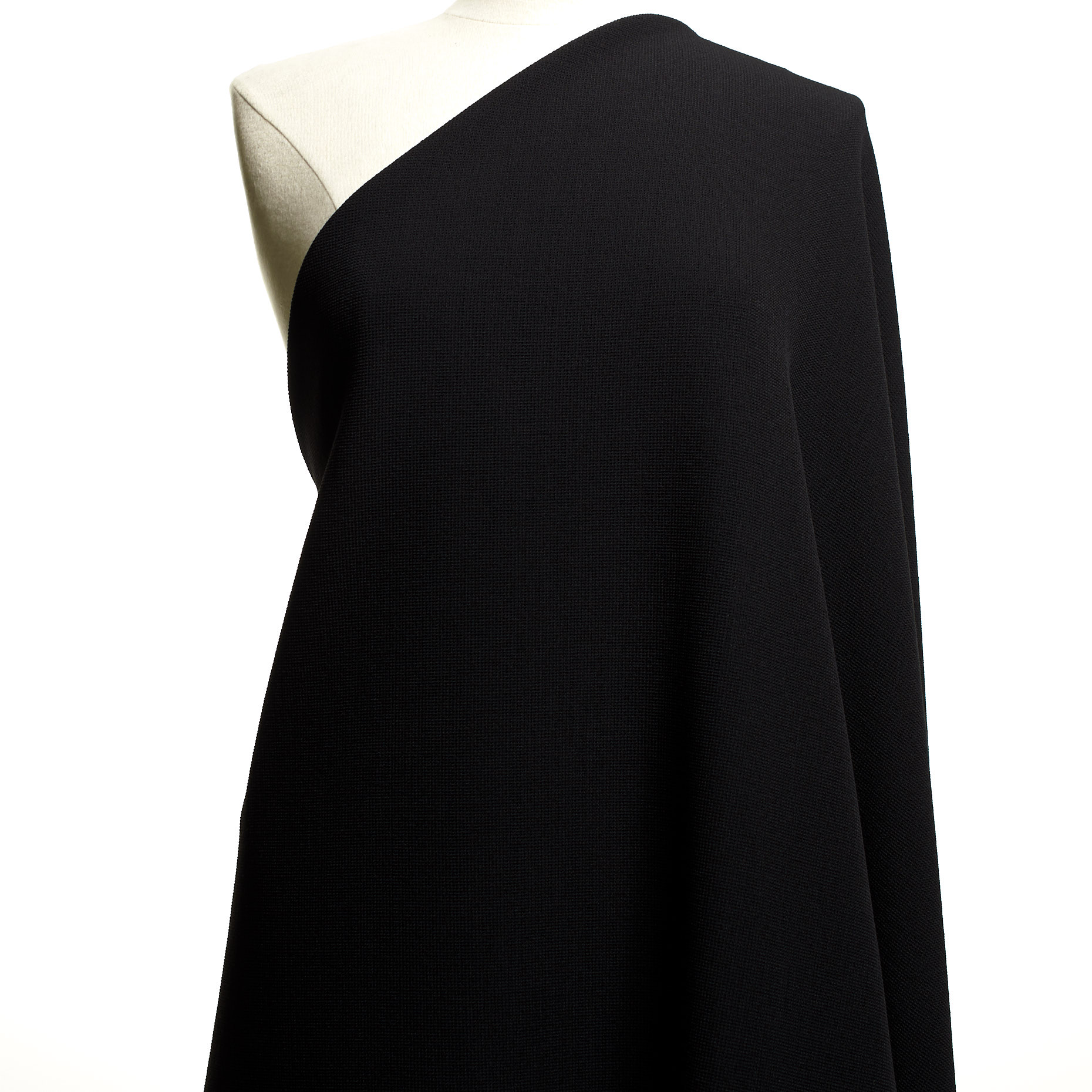 VIRGIN WOOL, MICRO STRUCTURE, ELASTIC, JET BLACK (F000036419) - Mannequin