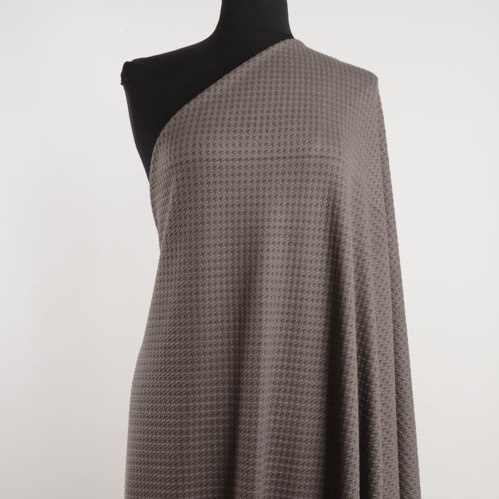 Jersey, Jacquard, Pied de Poule, Mauve&Olive (F000028298) - Manichino