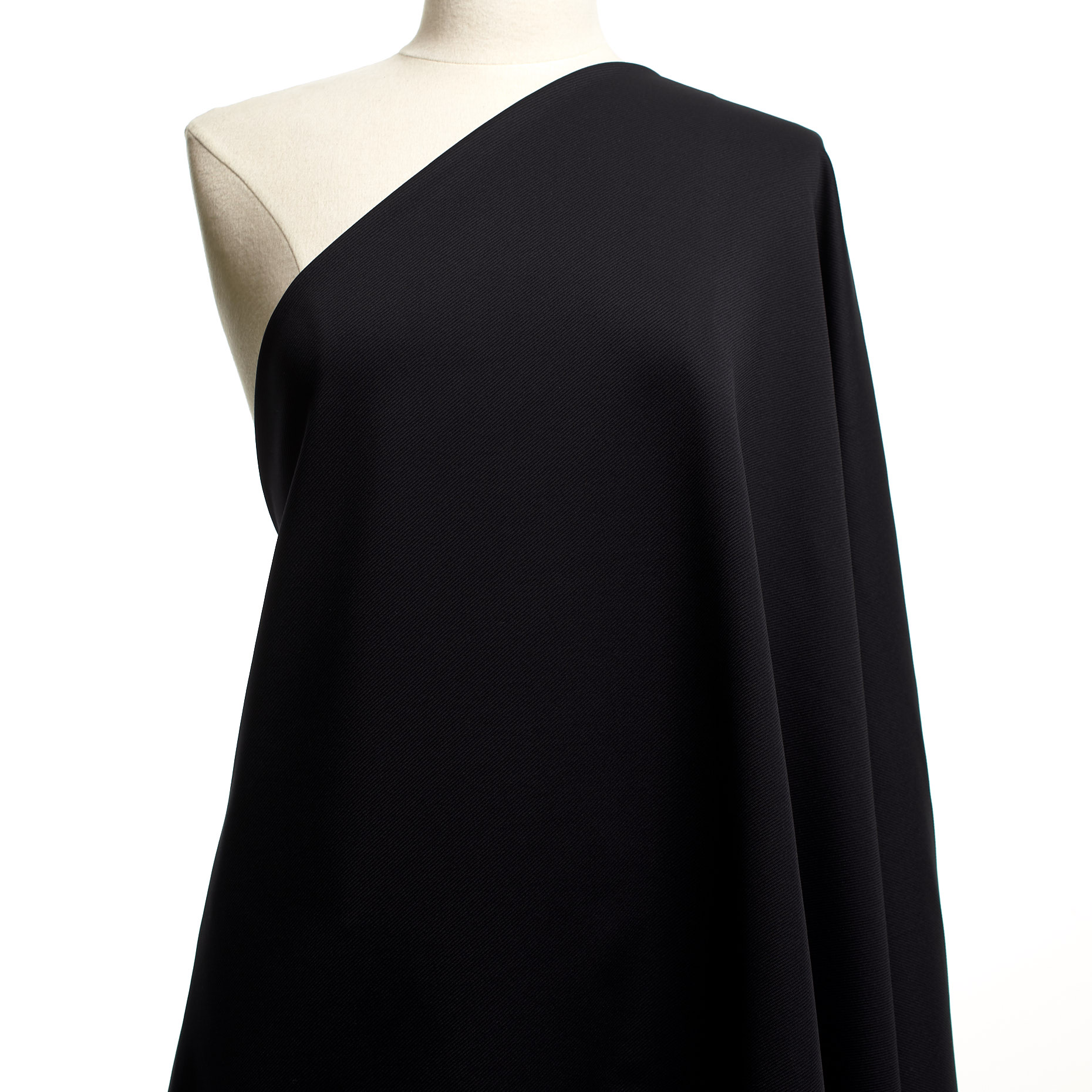 DOUBLE, JERSEY, ELASTIC, JET BLACK (F000040248) - Mannequin