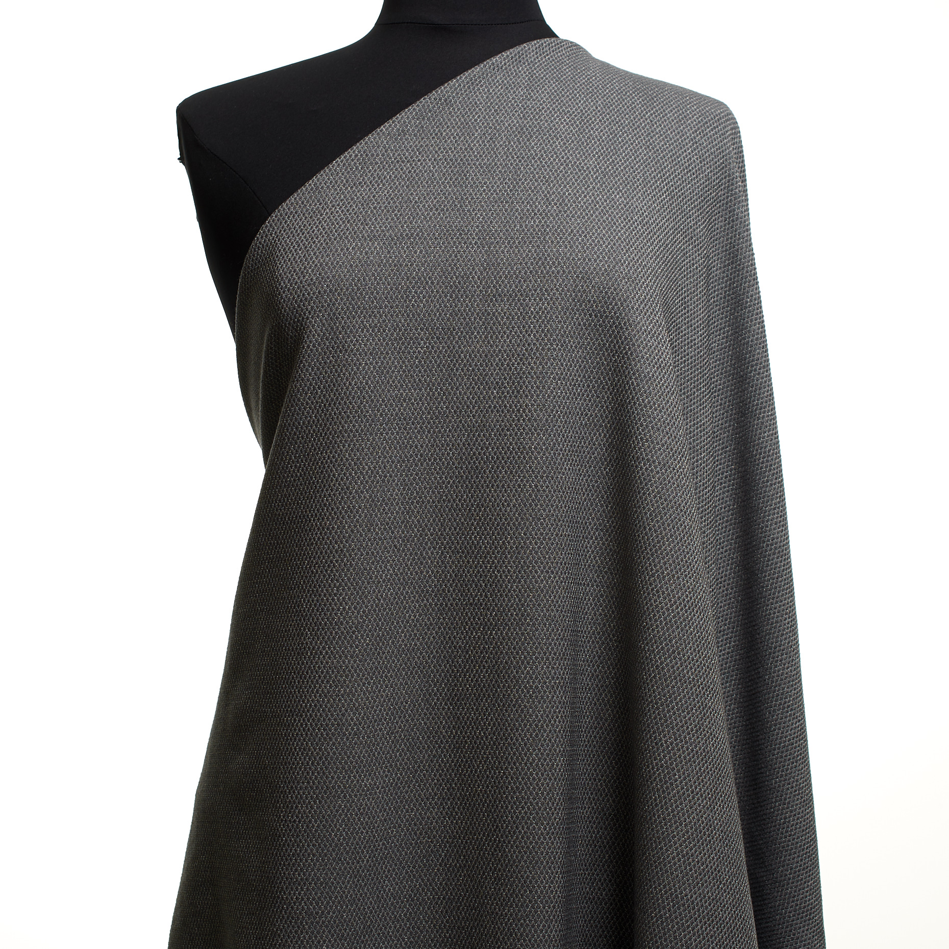 WOOL, VISCOSE BLEND, MICRO DESIGN, GHOST GRAY (F000047692) - Mannequin