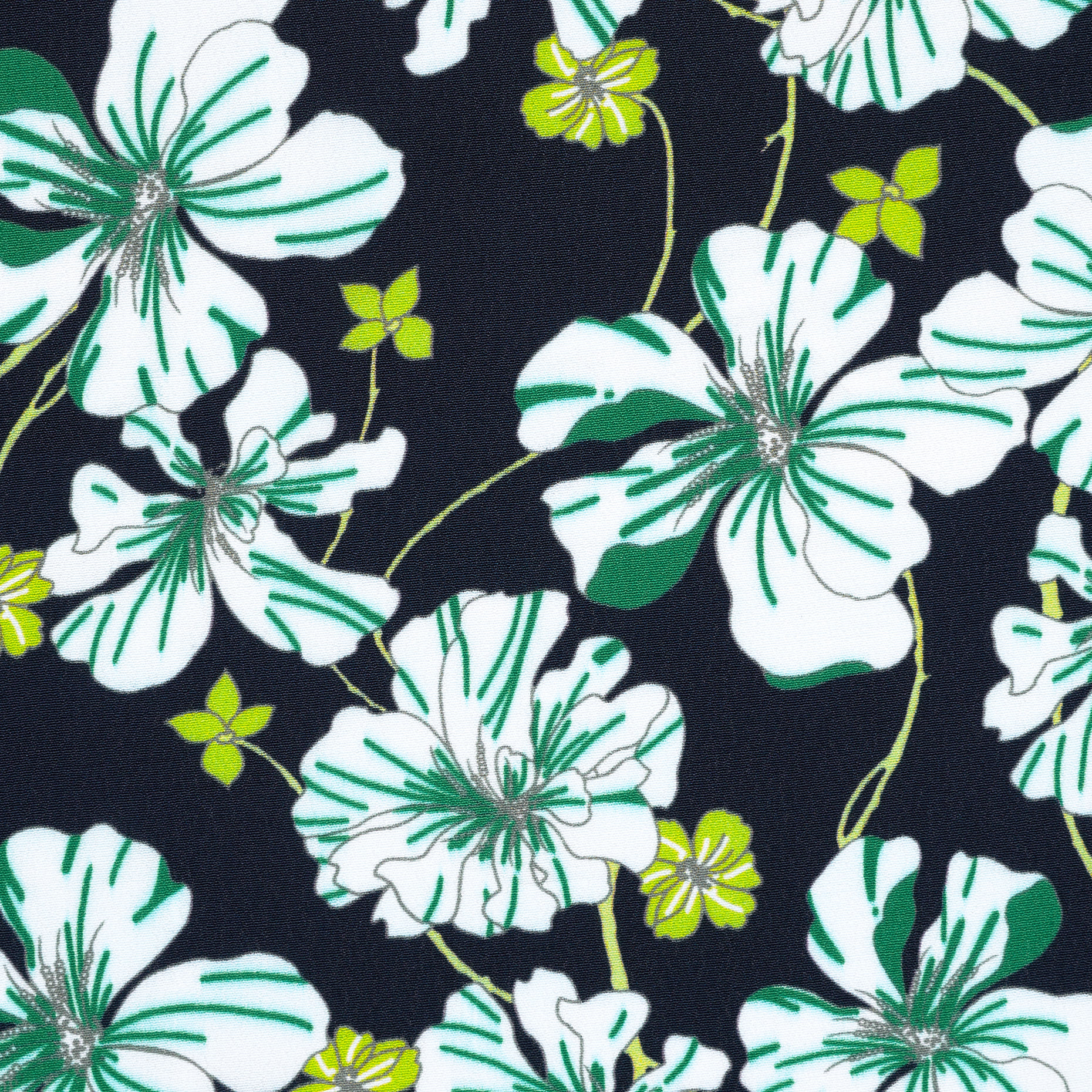 CRÊPE, VISCOSE, PRINTED, RAVEN BLACK&BRILLIANT WHITE (F000037960) - Texture