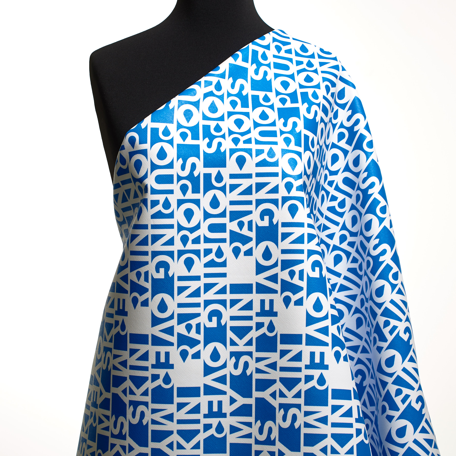 COTTON, COATED, PRINTED, IBIZA BLUE&BRILLIANT WHITE (F000048517) - Mannequin