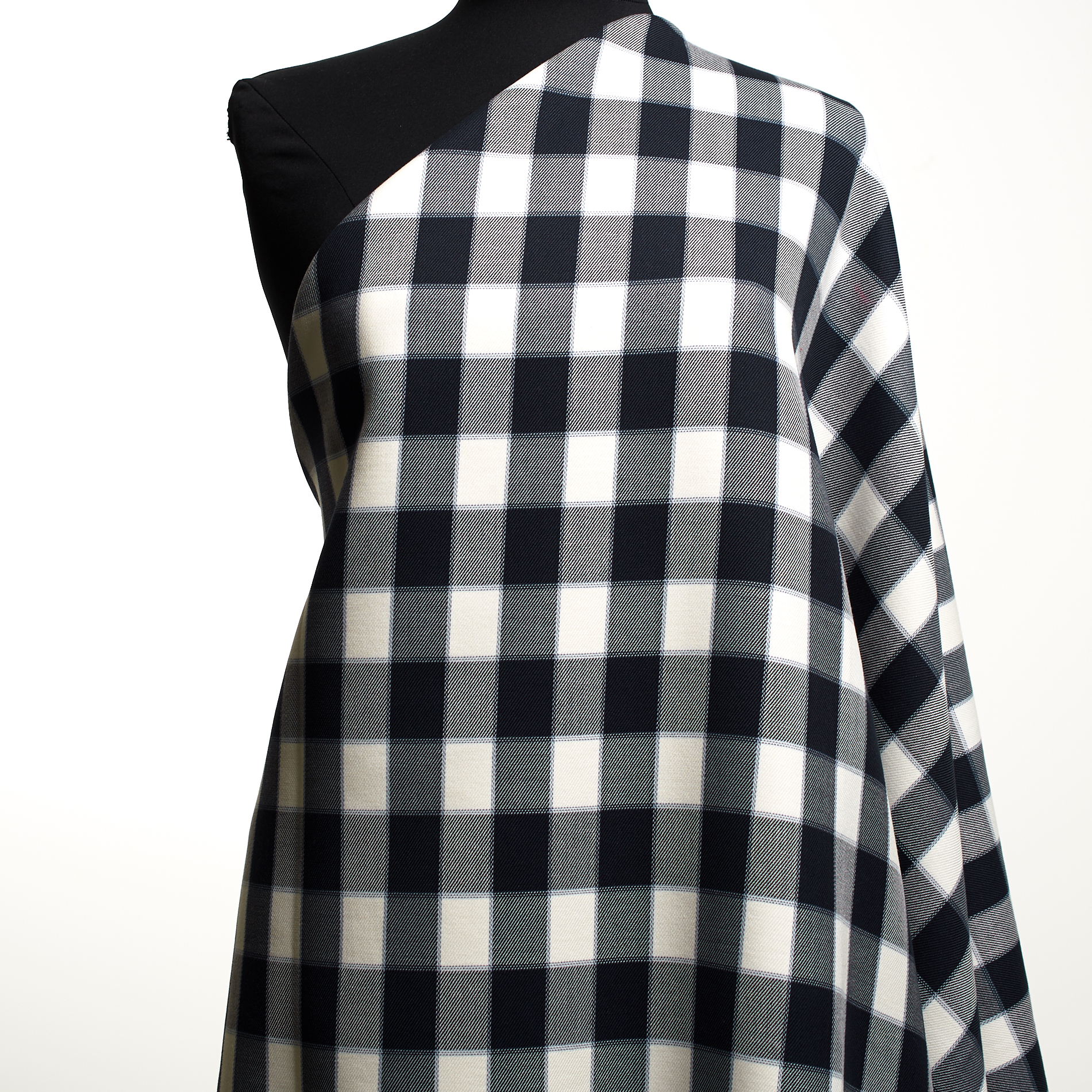 Double, Bawełna, Ramy, Raven Black&Brilliant White (F000035325) - Manekin