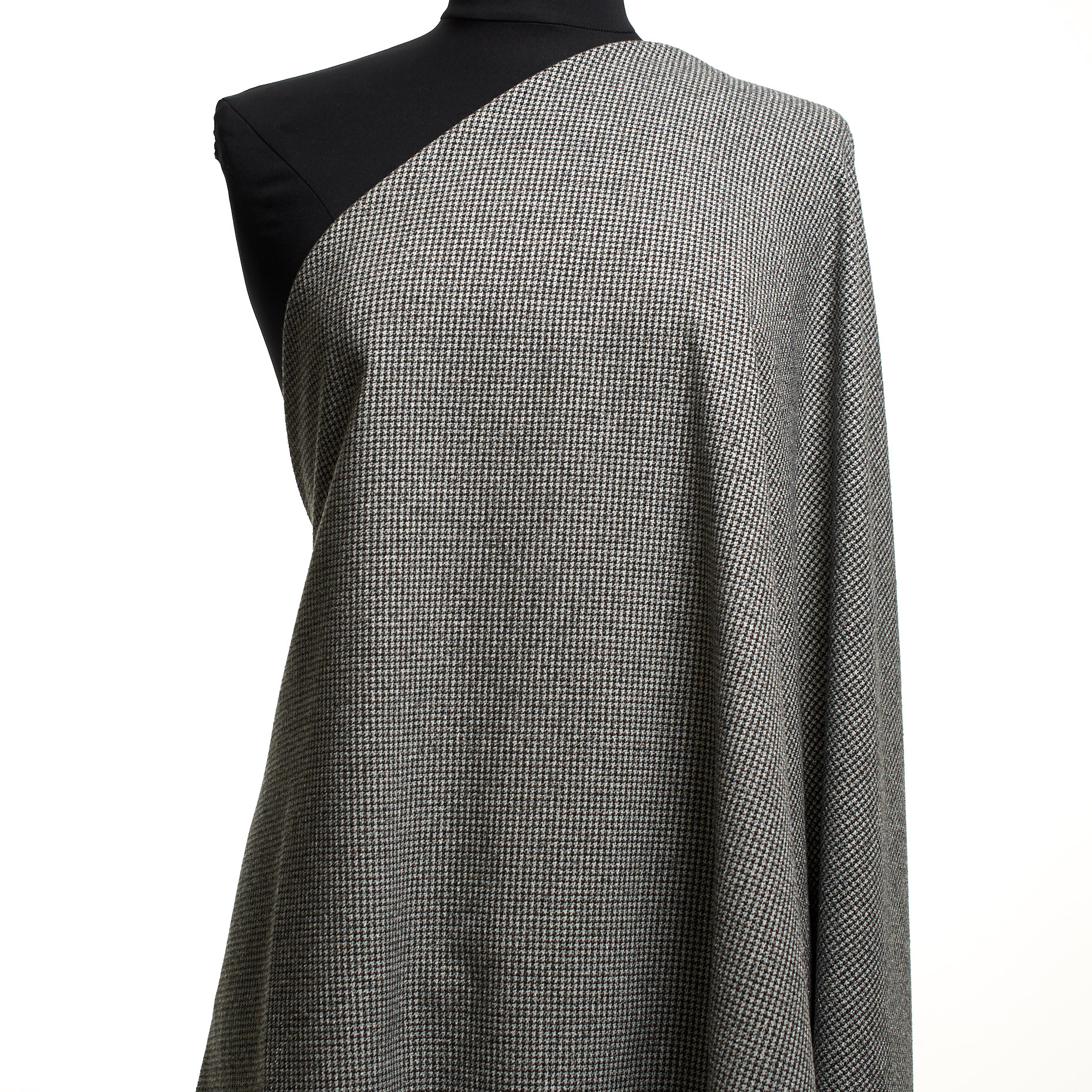 CRÊPE, WOOL BLEND, MICRO DESIGN, STEEL GRAY (F000045277) - Mannequin