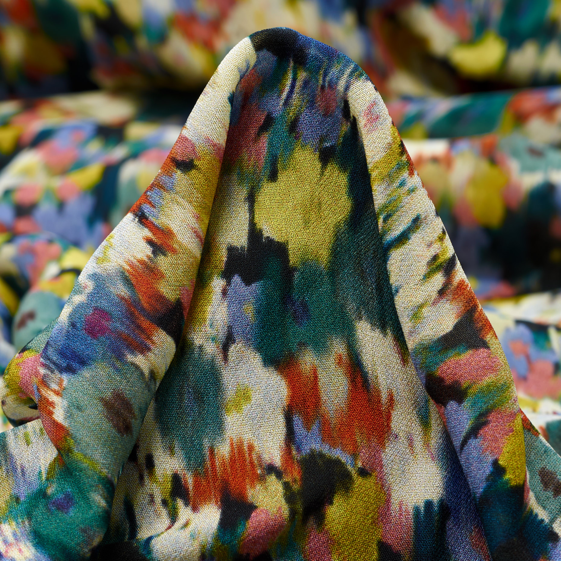 Voile, Viscose , Floral, Multicolor