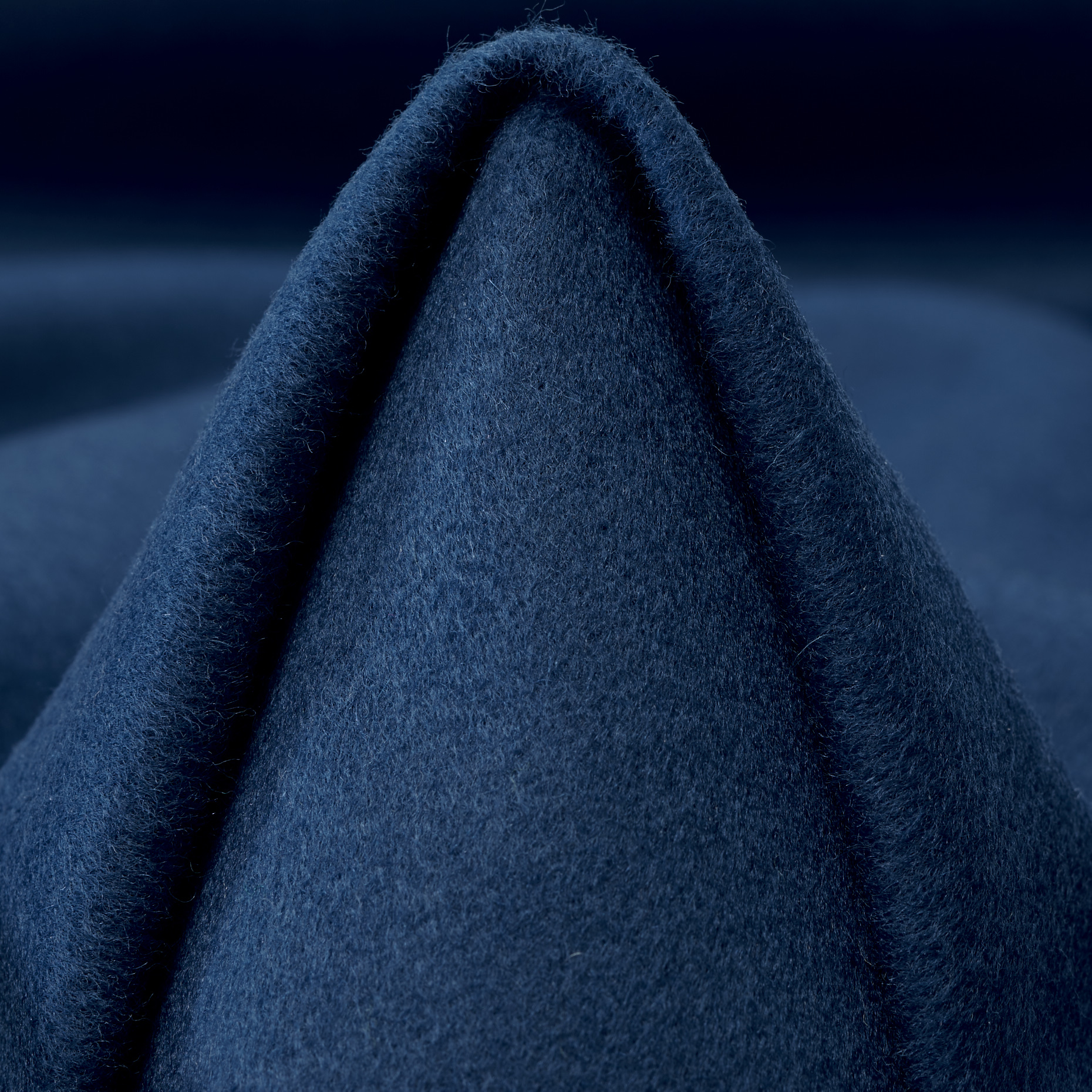 DRAP, VIRGIN WOOL, CASHMERE, TRUE NAVY (F000049072)