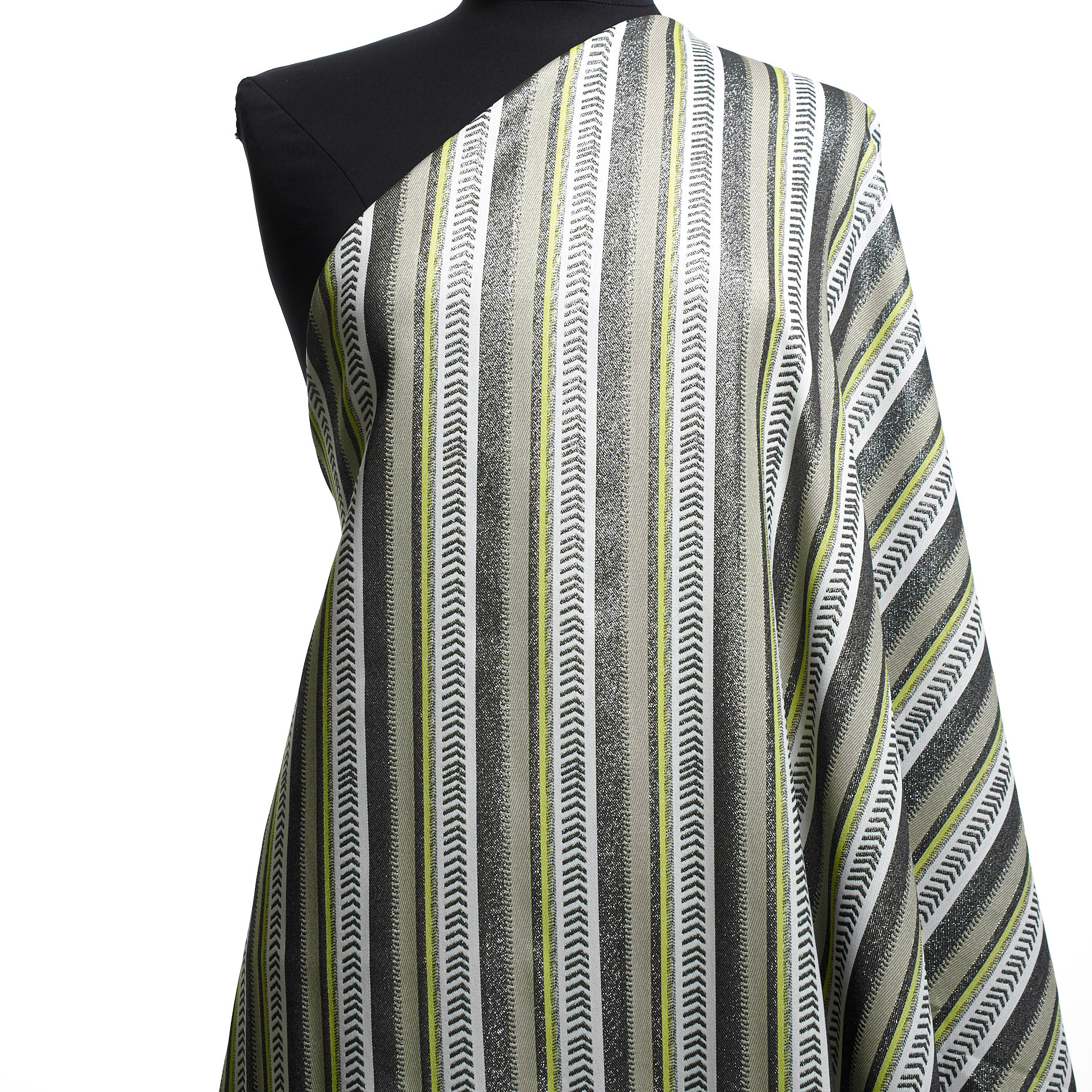 Żakard, Wiskoza elastyczna, Lurex, Lemon Grass&Beach (F000041462) - Manekin