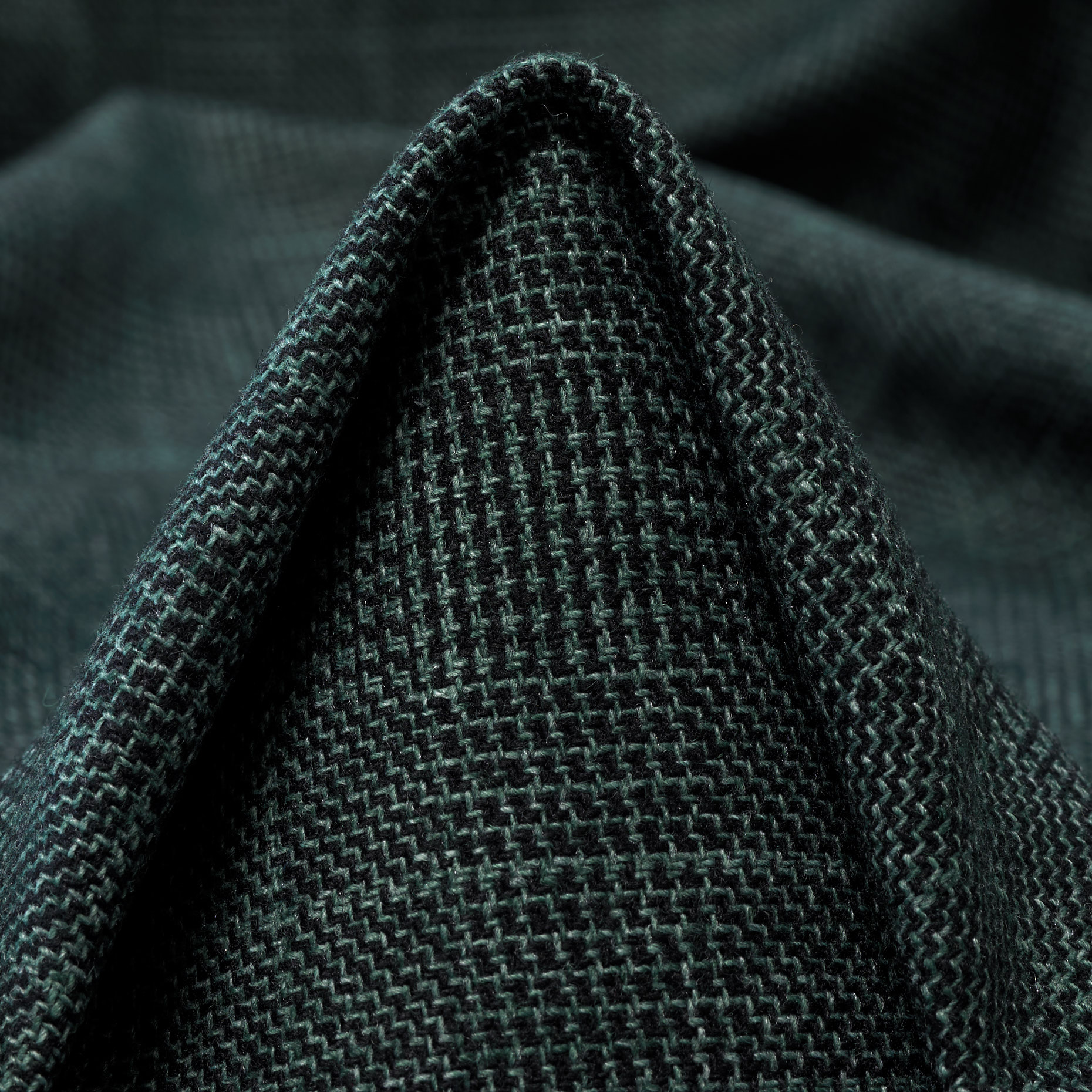 Mélange de Laine, Coton Mixte, Cadre, Bottle Green (F000045229)