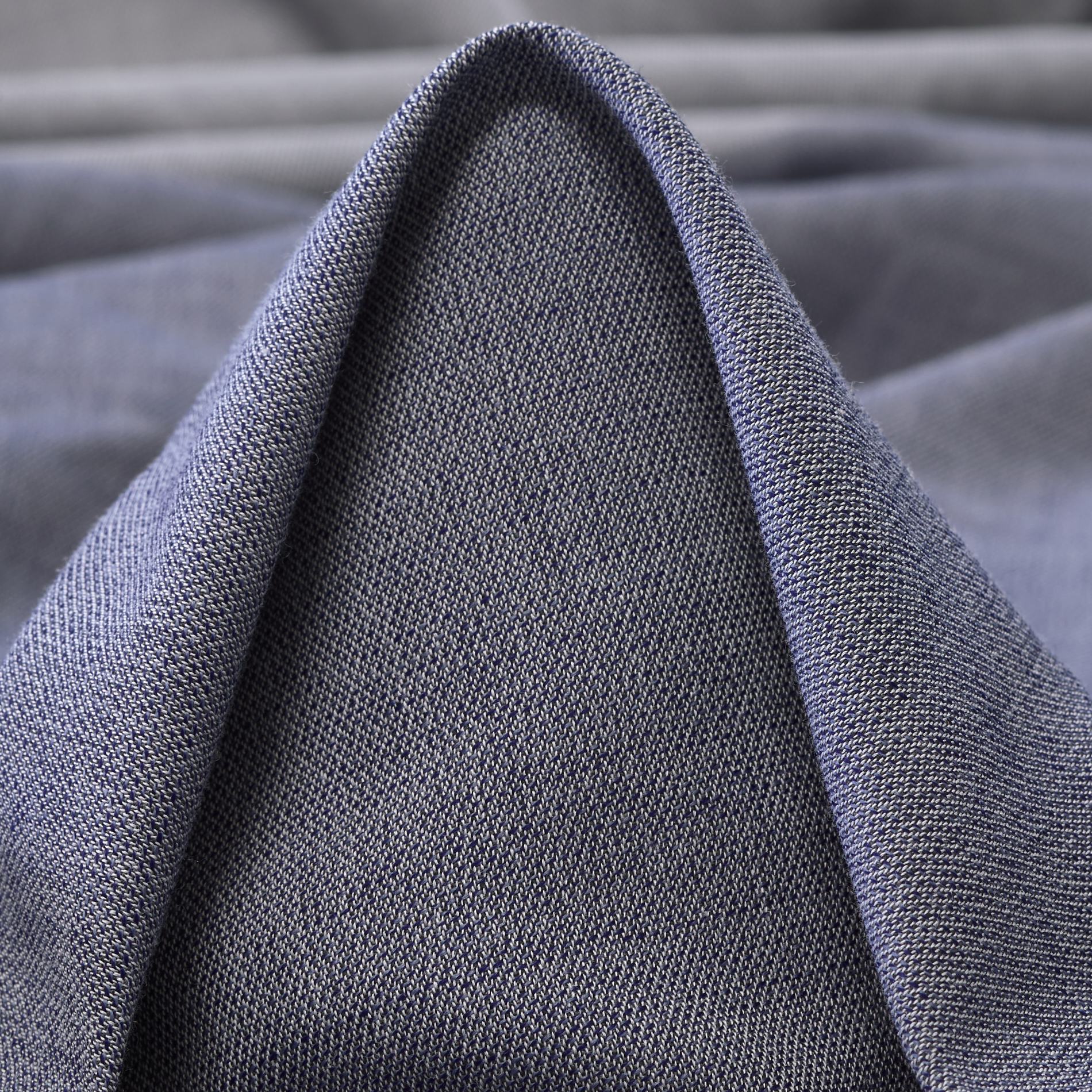 COOL WOOL, COTTON, BLOCK STRIPES, DUSTY BLUE (F000030052)
