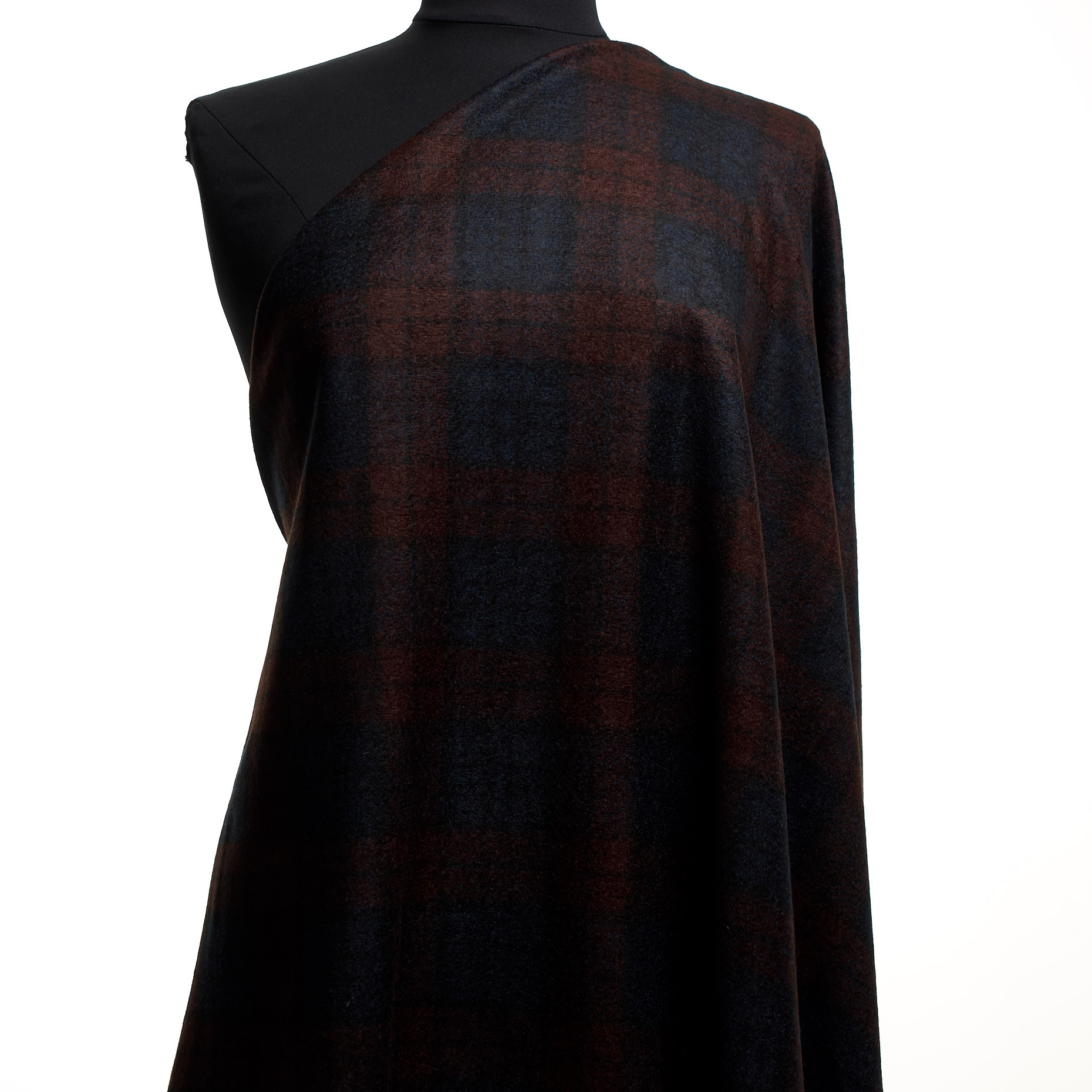 Jersey, Wolle Mix, Brushed, Ruby Wine&Deep Cobalt (F000044865) - Schaufensterpuppe