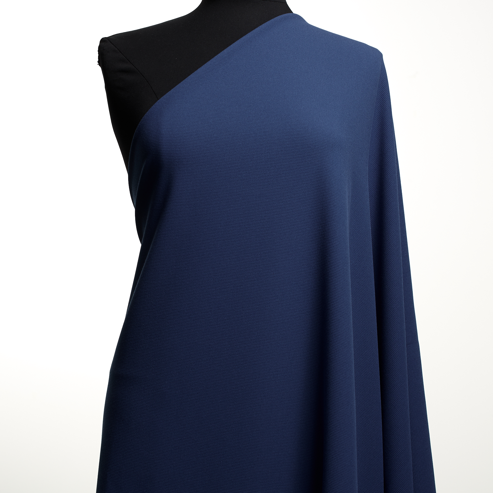 Poliviscosa, Crêpe, Micro Design, True Blue (F000035365) - Maniquí