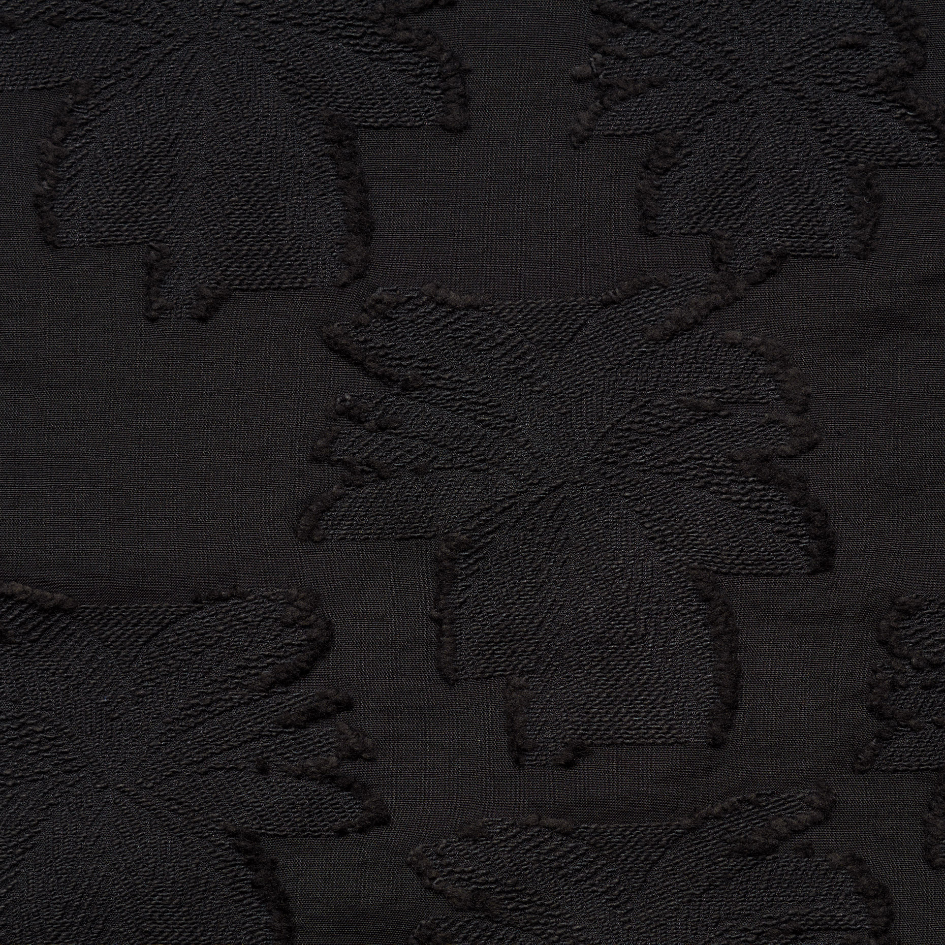 Algodón, Bordado, Raven Black (F000043856) - Tejido