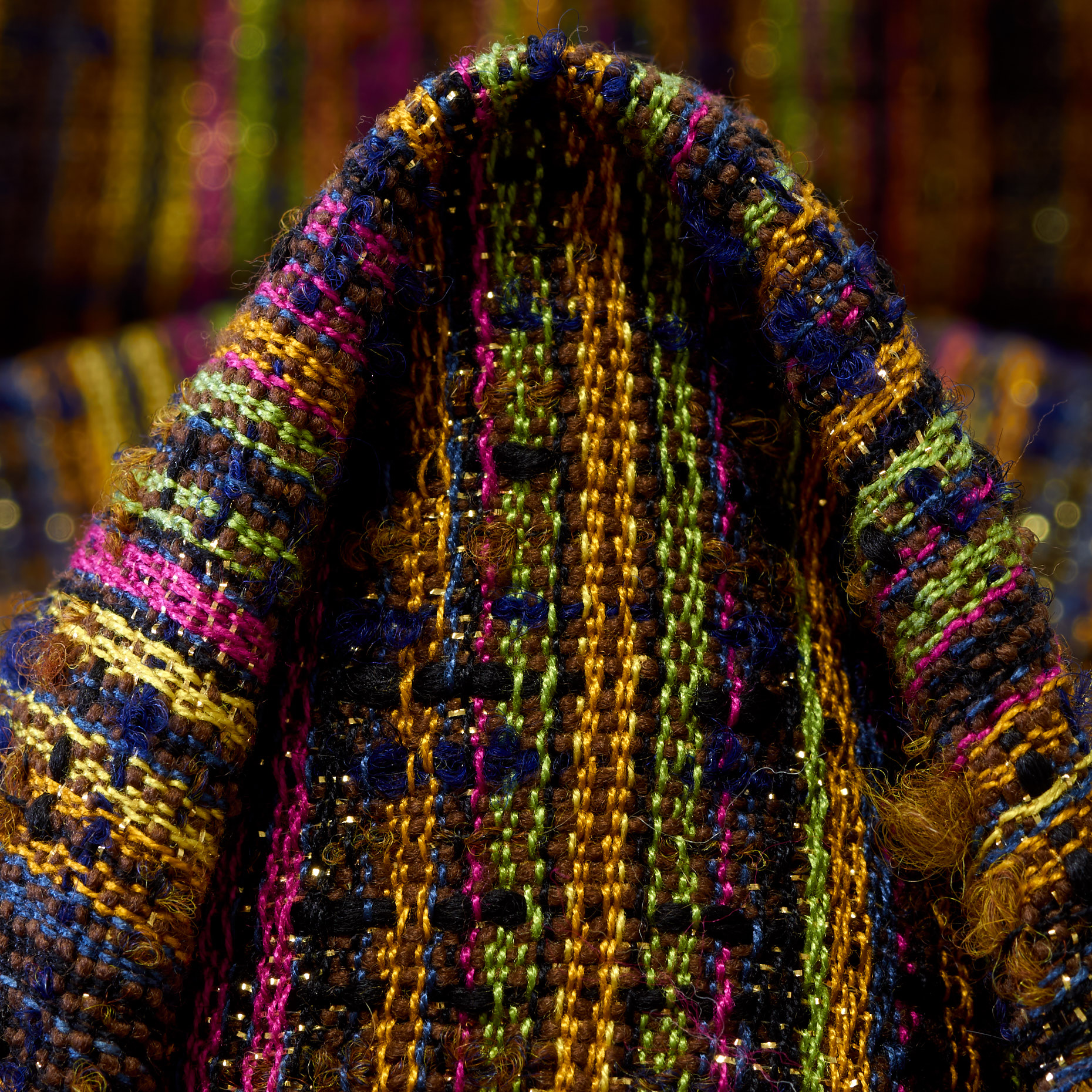 BOUCLÉ, CHANEL, LUREX, BRONZE BROWN&AZALEA PINK (P000002660)