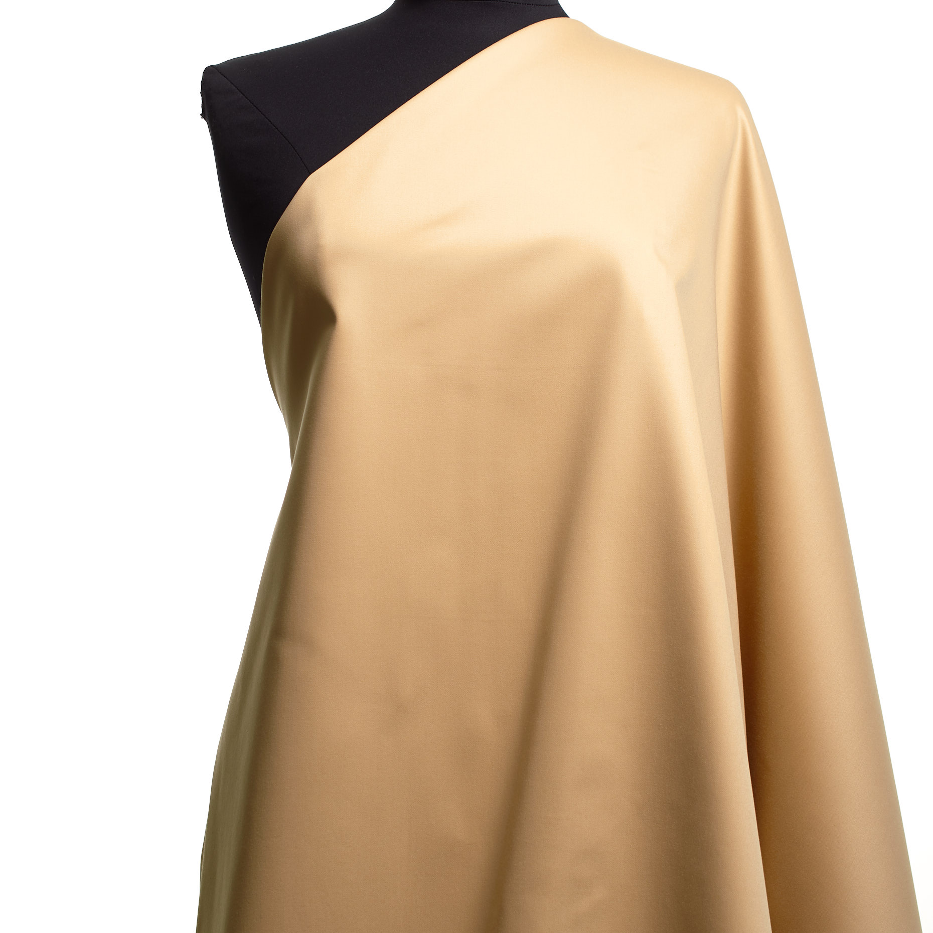 Satén, Algodón, Elástico, Creme Brûlée (F000040056) - Maniquí