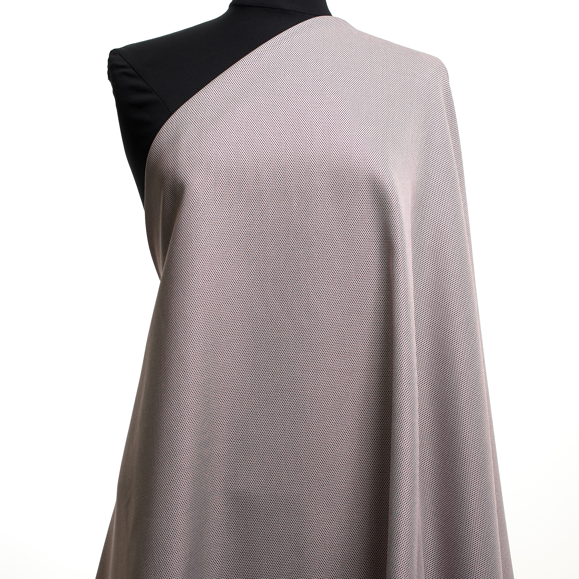 Хлопок, Шелк, Мелкий Рисунок, Merlot (F0000799) - Манекен